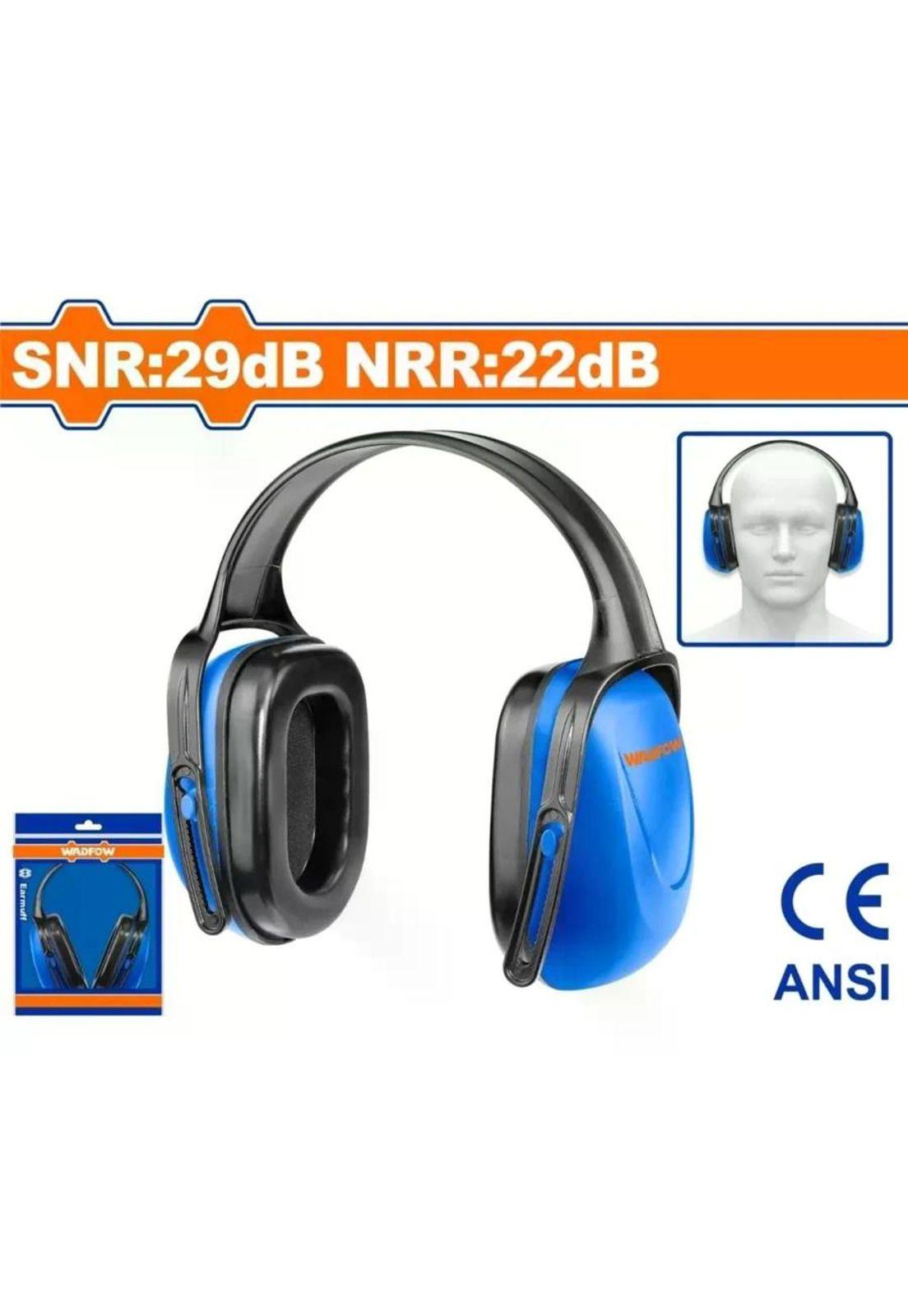 Orejera Protector Cintillo Auditivo 29db Wadfow Wem2922 Azul Azul-3
