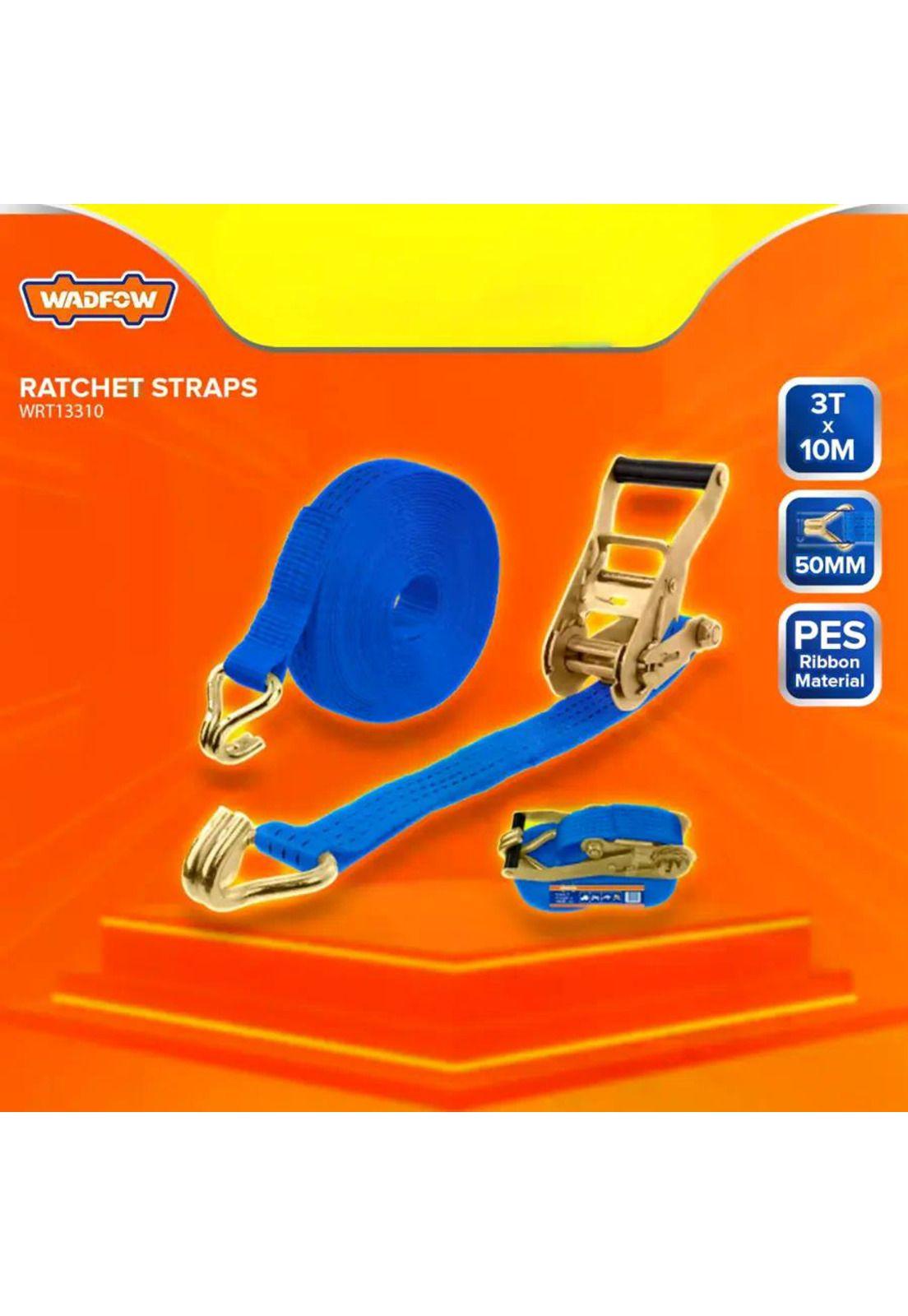 Eslinga Con Trinquete 50mmx10m 3 Toneladas Wadfow Wrt13310 Azul-5