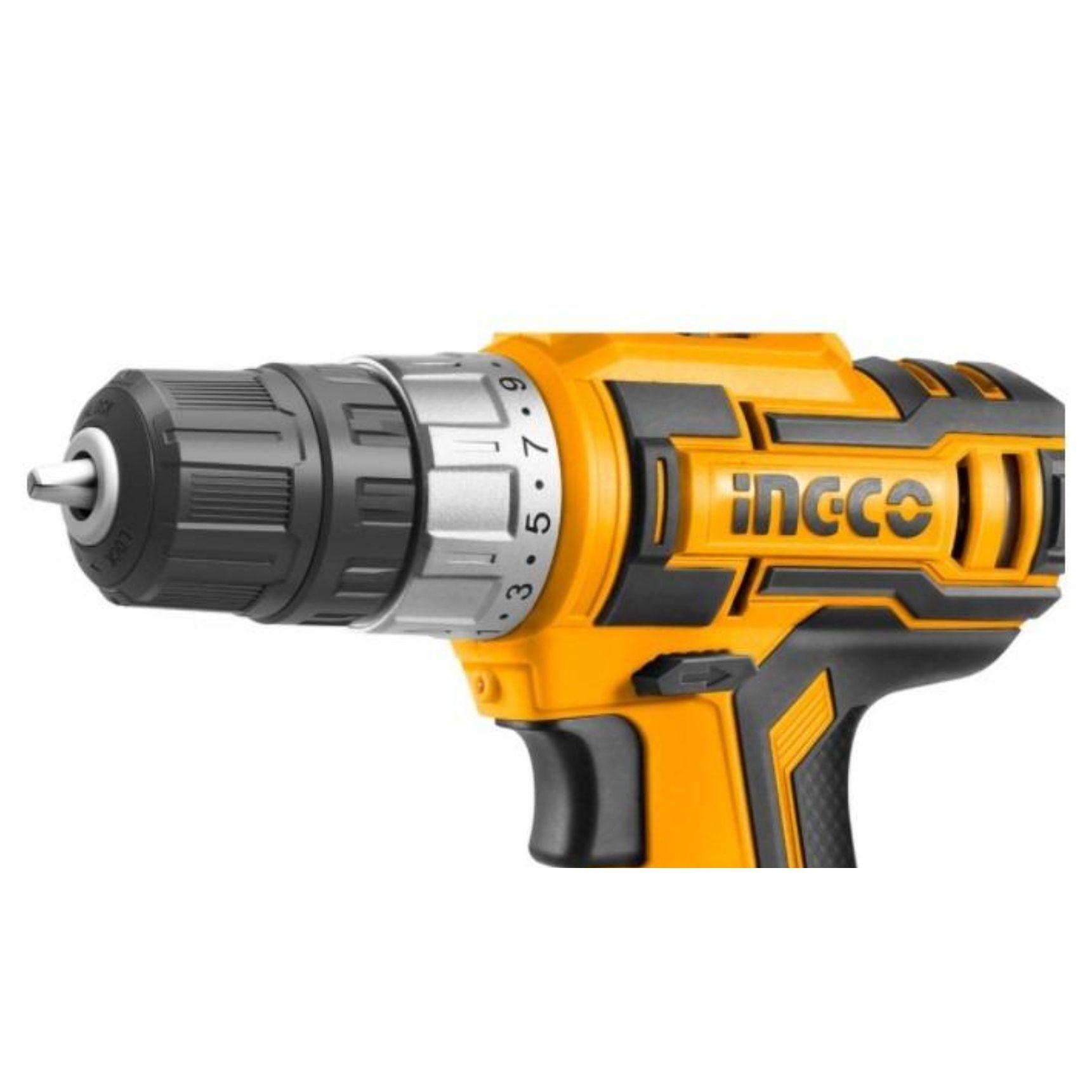 Taladro Atornillador Ingco 20v 10mm + Bat + Cargad Cdli20024-1