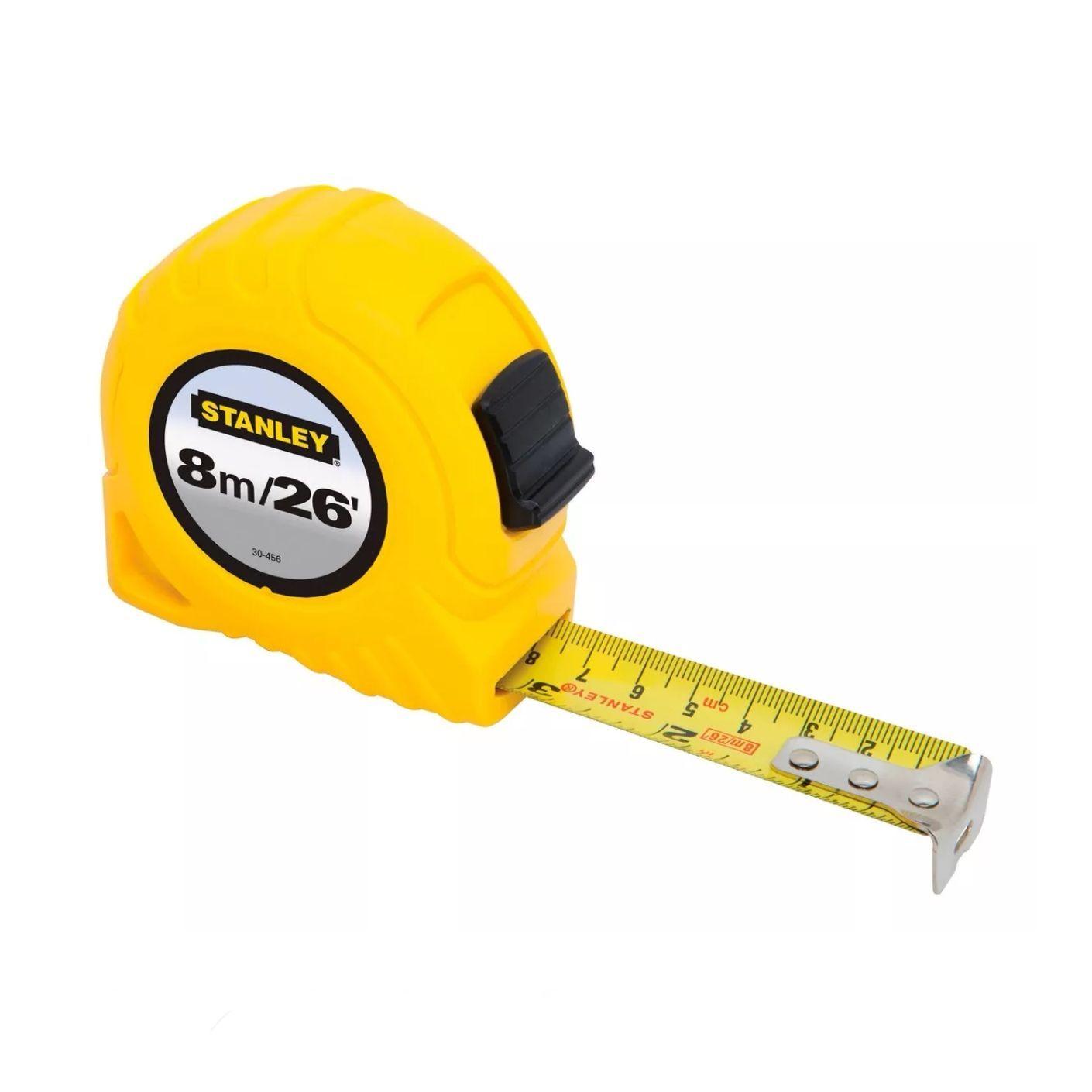Kit Huincha Medir 8m Y Nivel Torpedo 203 Mm Stanley 94-548-4