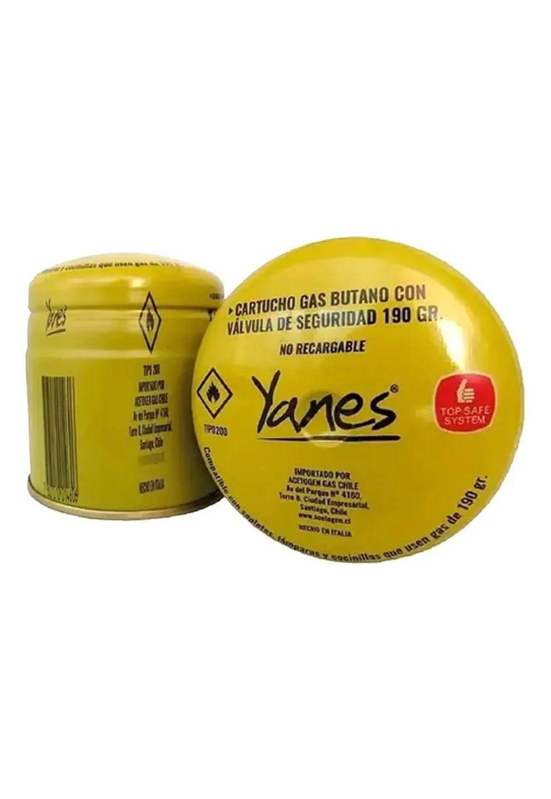 Cartucho Gas Butano C/valvula Seguridad 190gr Yanes 1 Unidad-1
