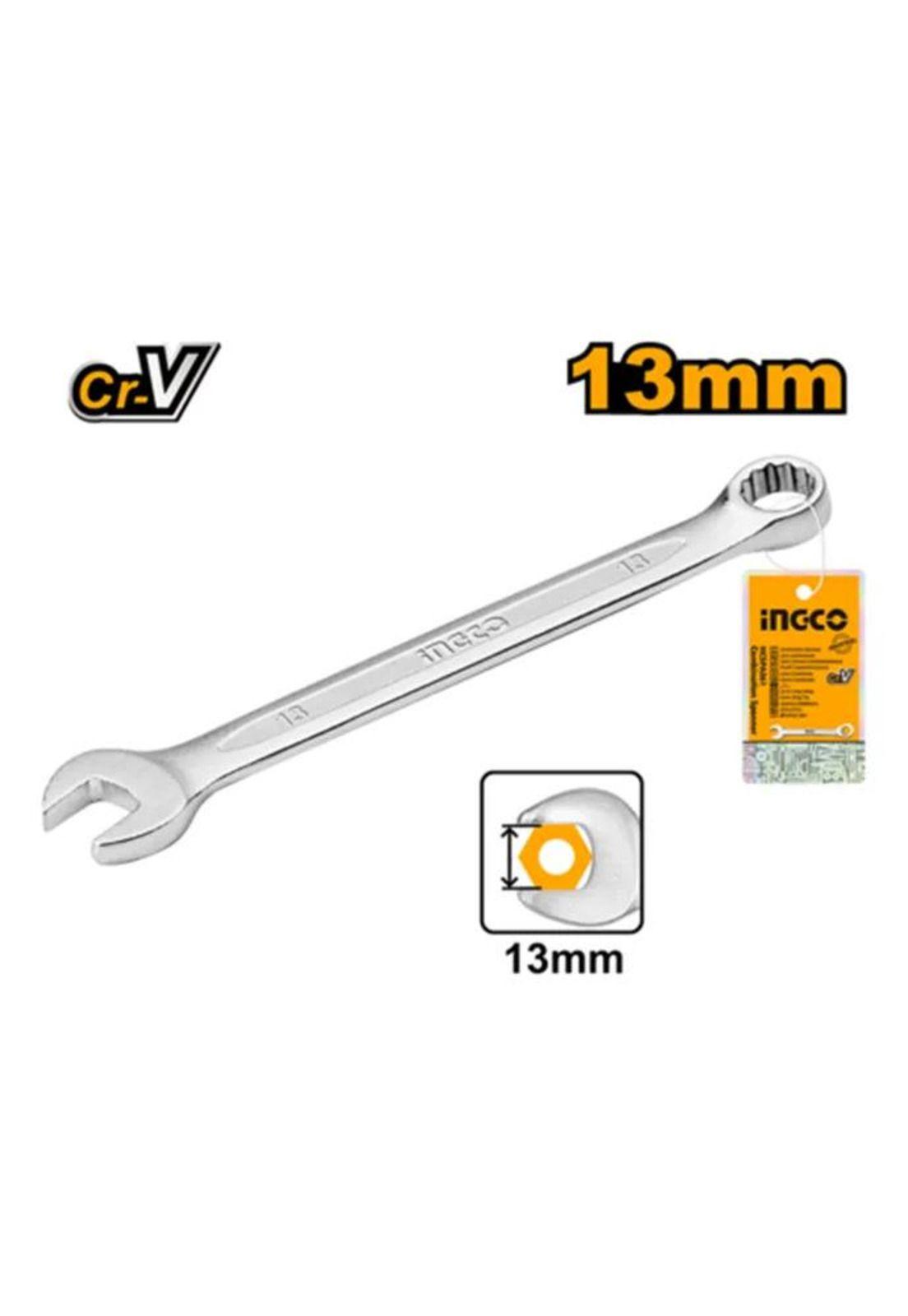Llave Combinada Ingco Hcspa131 Cr-v De Acero De 13 Mm Cromado-2