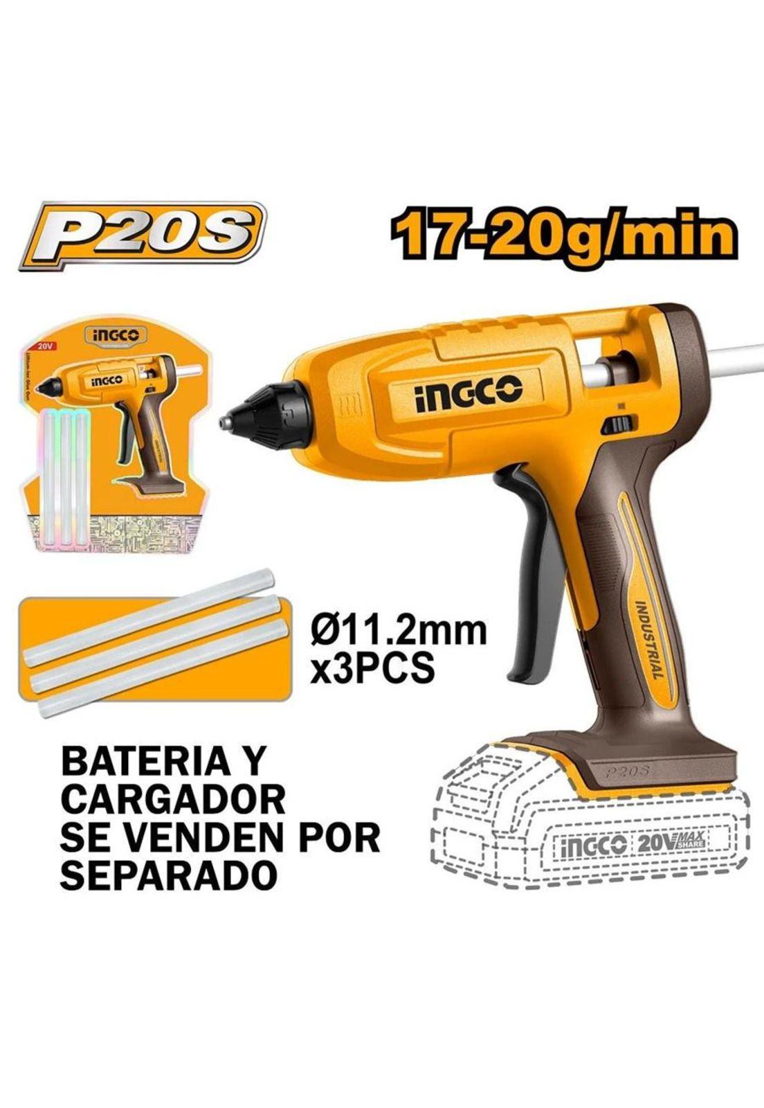 Pistola Para Silicona Inalambrica 17-20 gr/min 20V Ingco-1