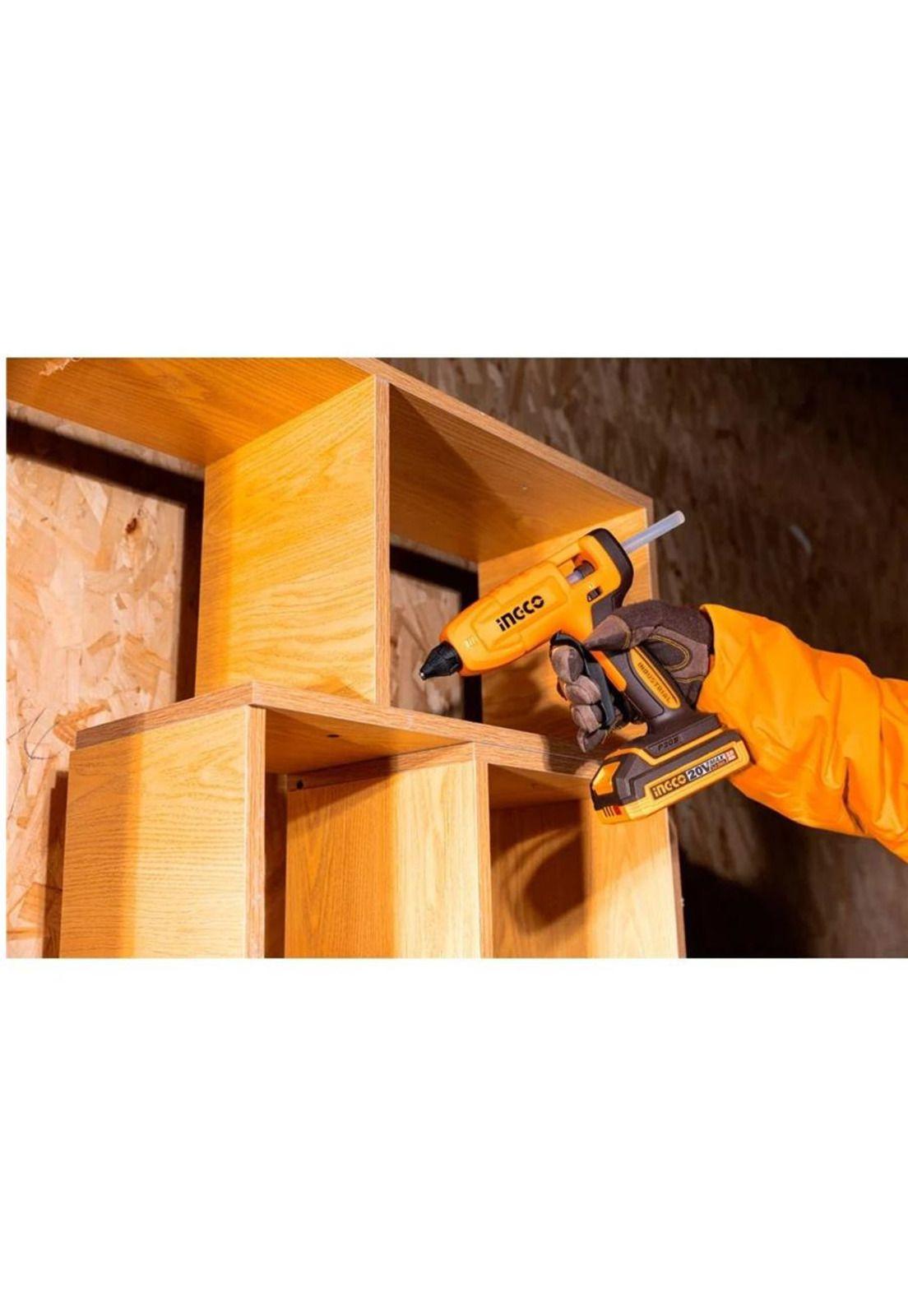 Pistola Para Silicona Inalambrica 17-20 gr/min 20V Ingco-8