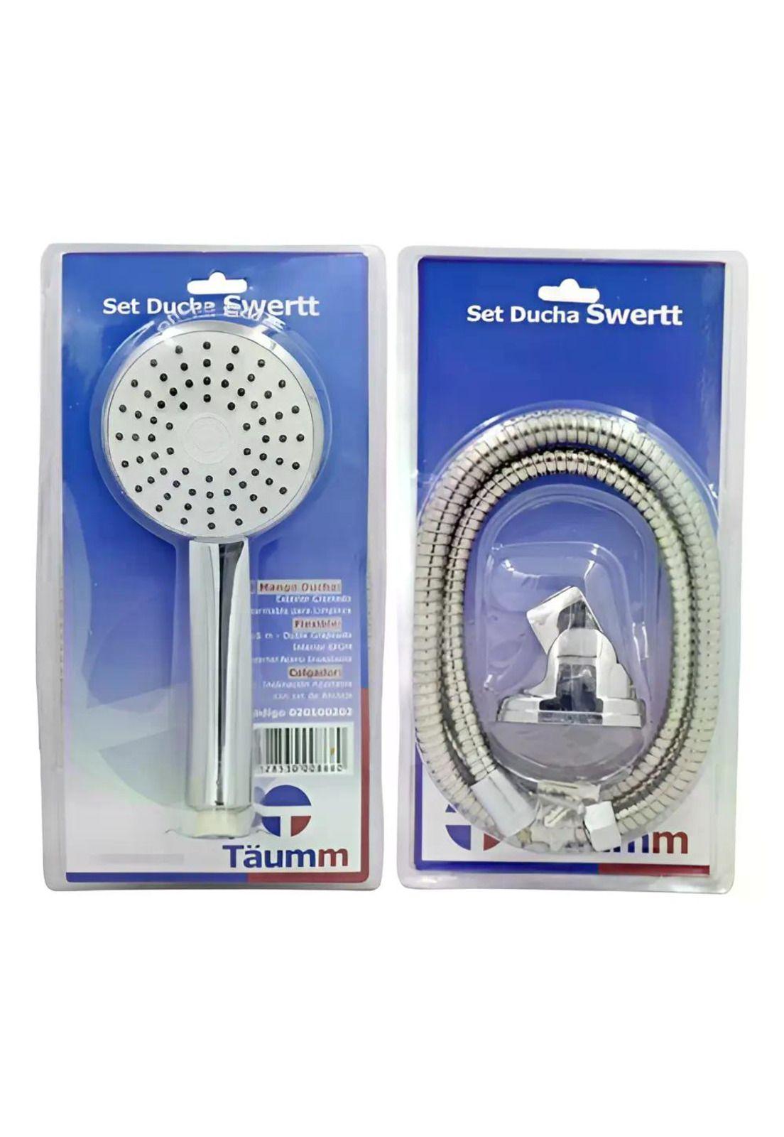 Set Juego Ducha Swertt Taumm Mango Duc + Flexible + Colgador-6