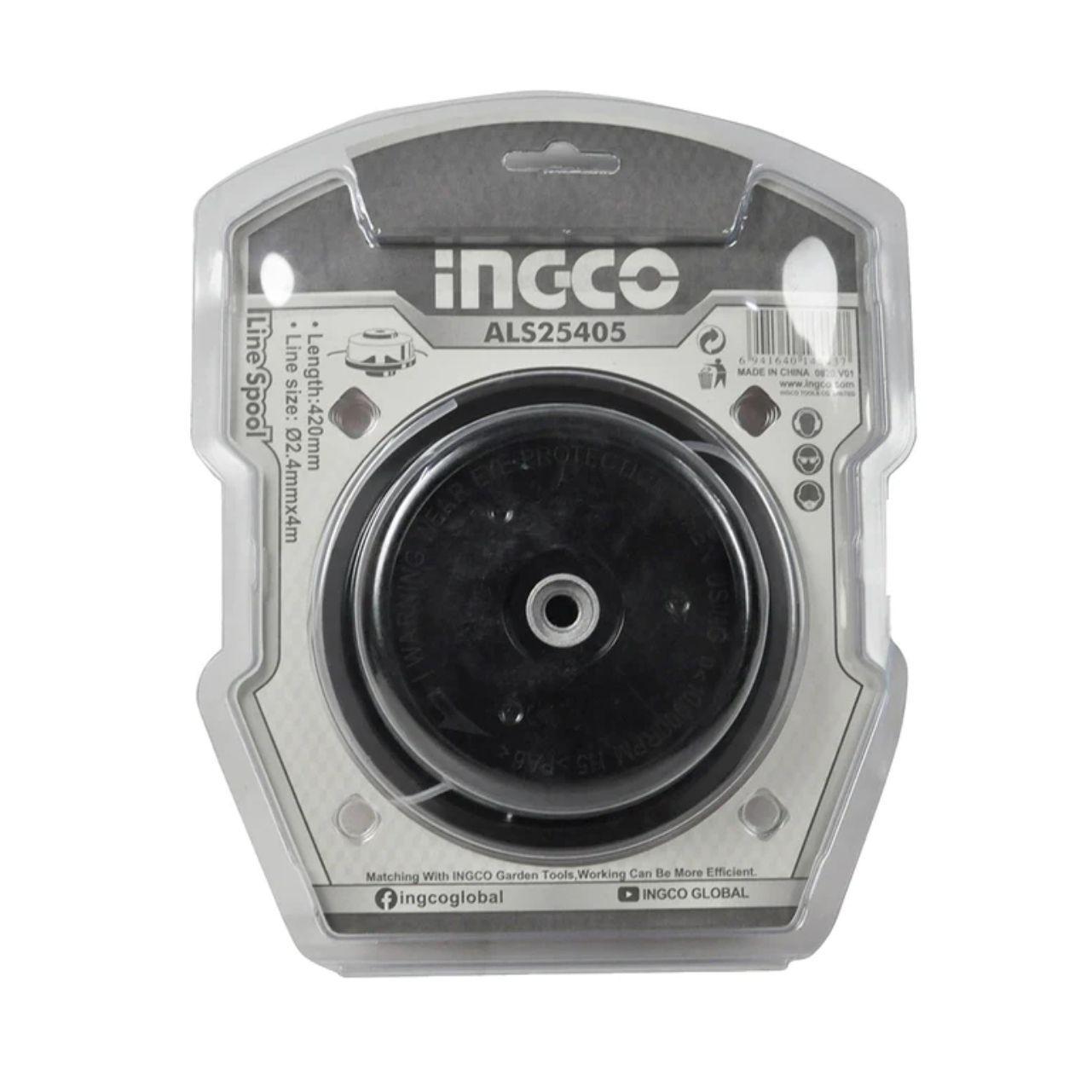 Carrete Hilo Para Orilladora 2,4 Mm X 4 M Ingco Als25405-1