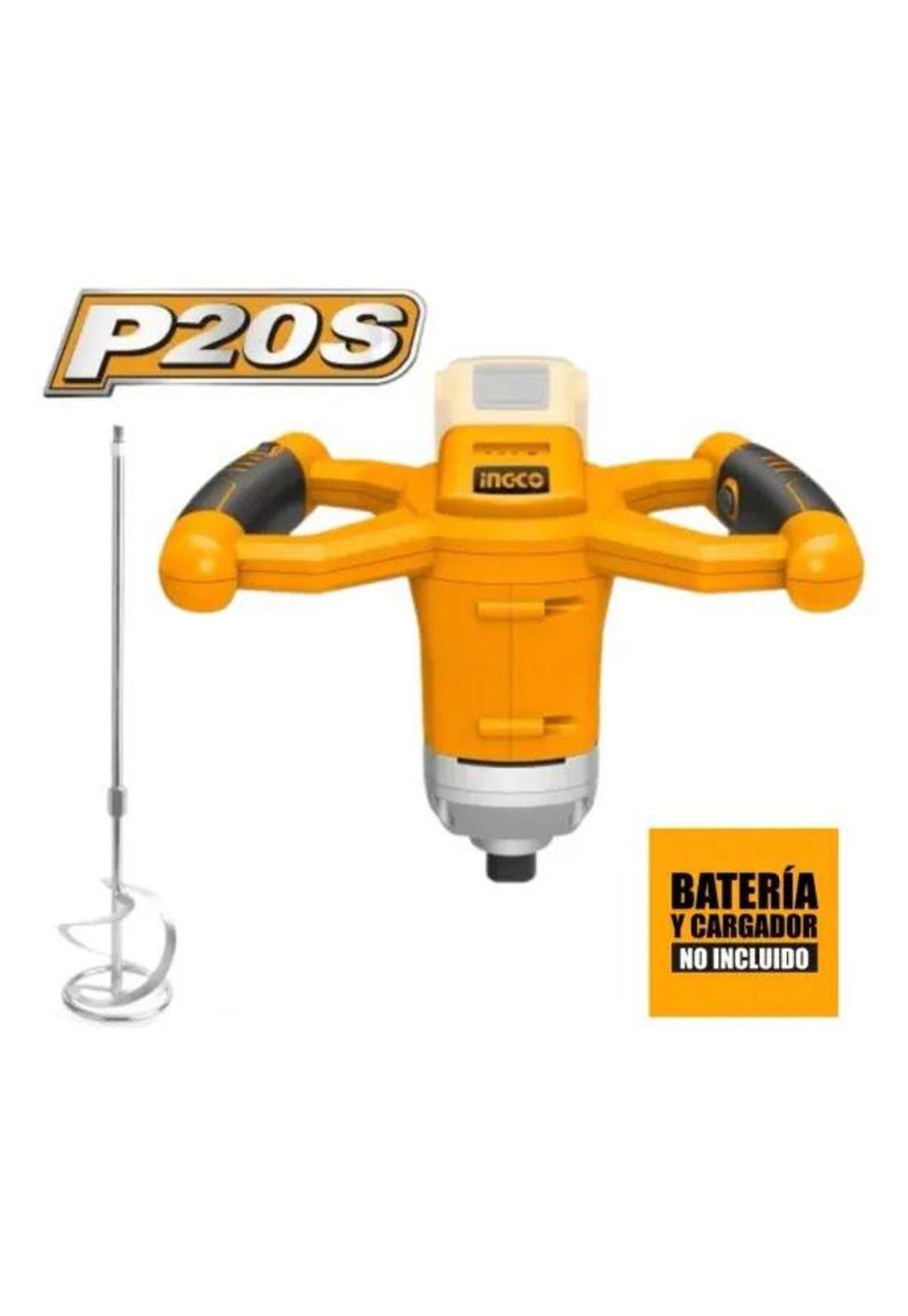 Mezclador Mixer De Pintura Inalámbrico Ingco Mxli2001 - Sin Batería Sin Cargador-3