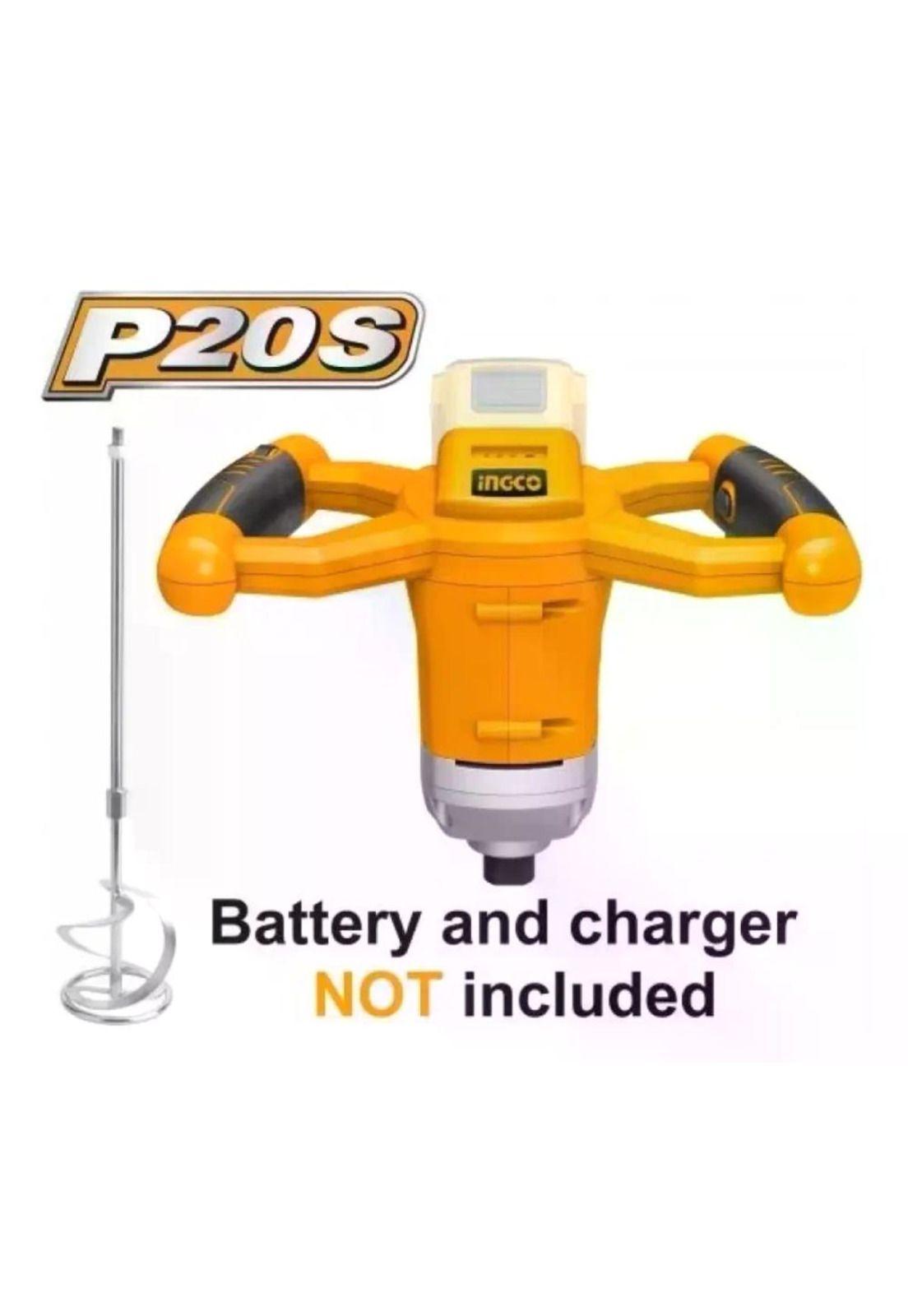 Mezclador Mixer De Pintura Inalámbrico Ingco Mxli2001 - Sin Batería Sin Cargador-5