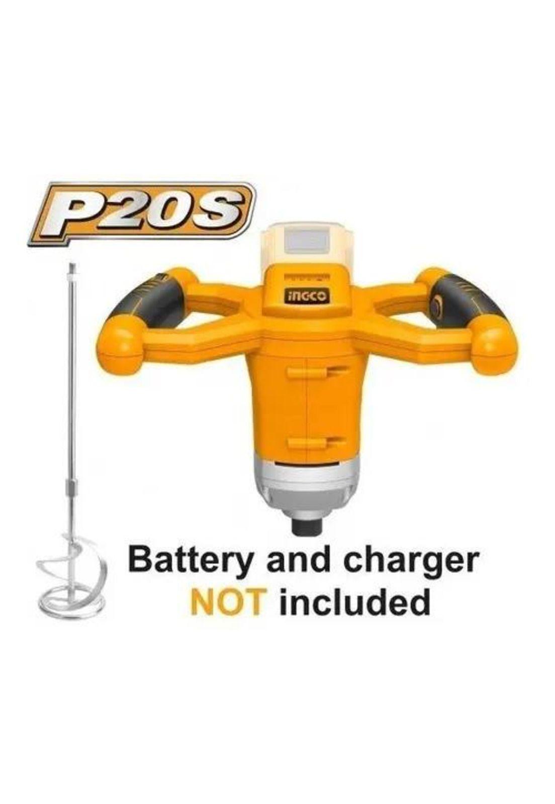 Mezclador Mixer De Pintura Inalámbrico Ingco Mxli2001 - Sin Batería Sin Cargador-8