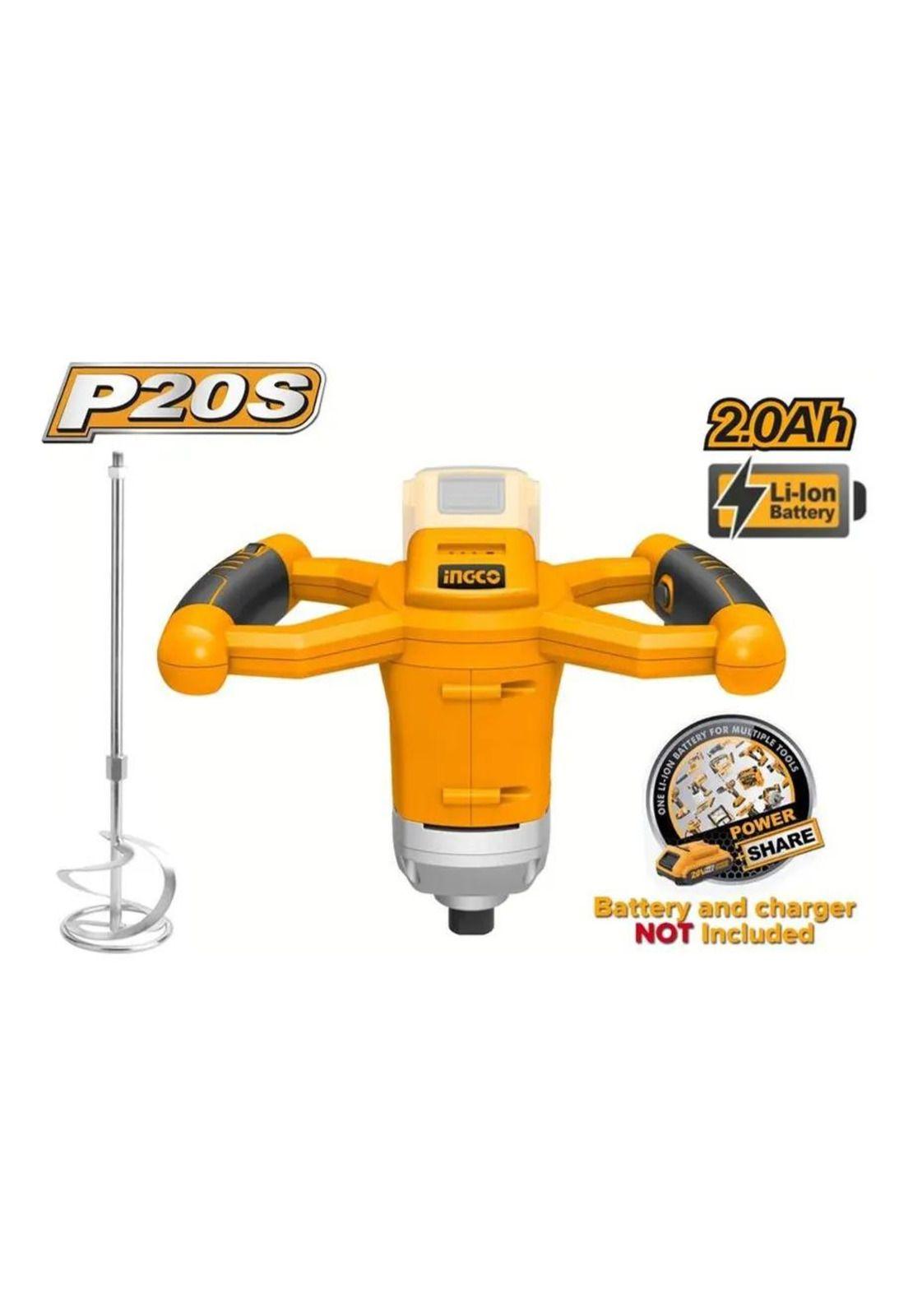 Mezclador Mixer De Pintura Inalámbrico Ingco Mxli2001 - Sin Batería Sin Cargador-9