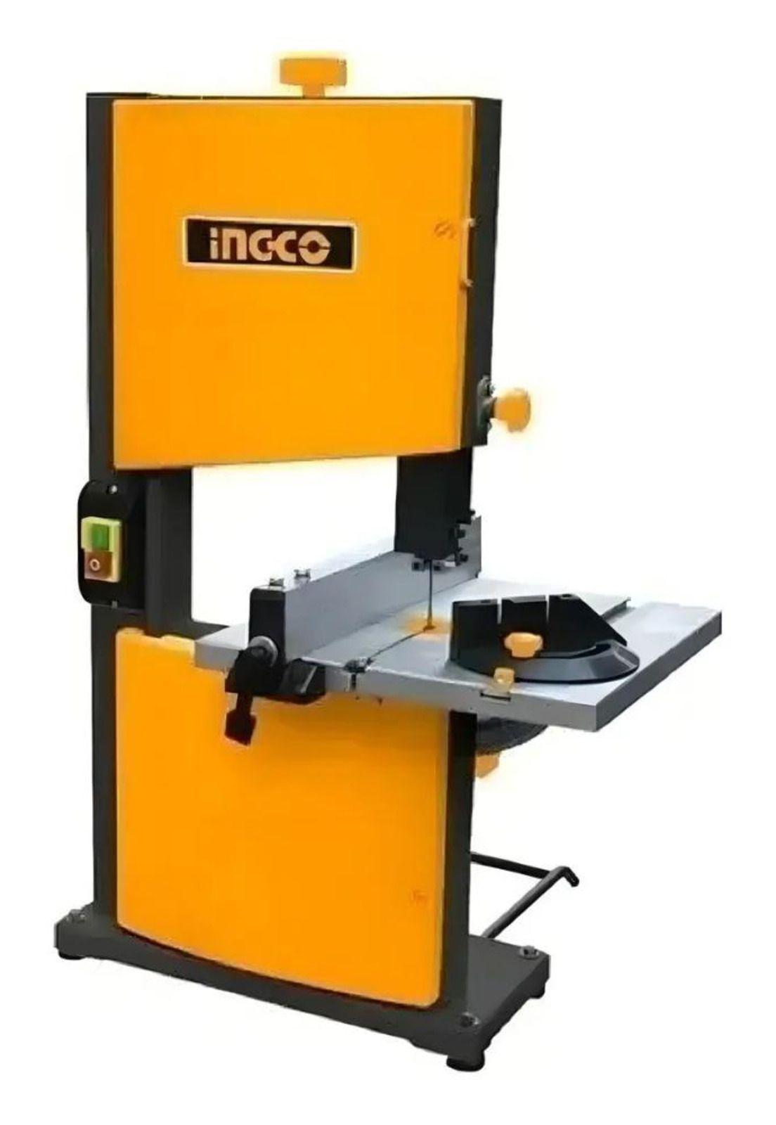 Sierra De Banda Industrial Sin Fin 350w Velocidad De Corte De 11.6m/s Ingco Bas3502 Amarillo 50 Hz-0