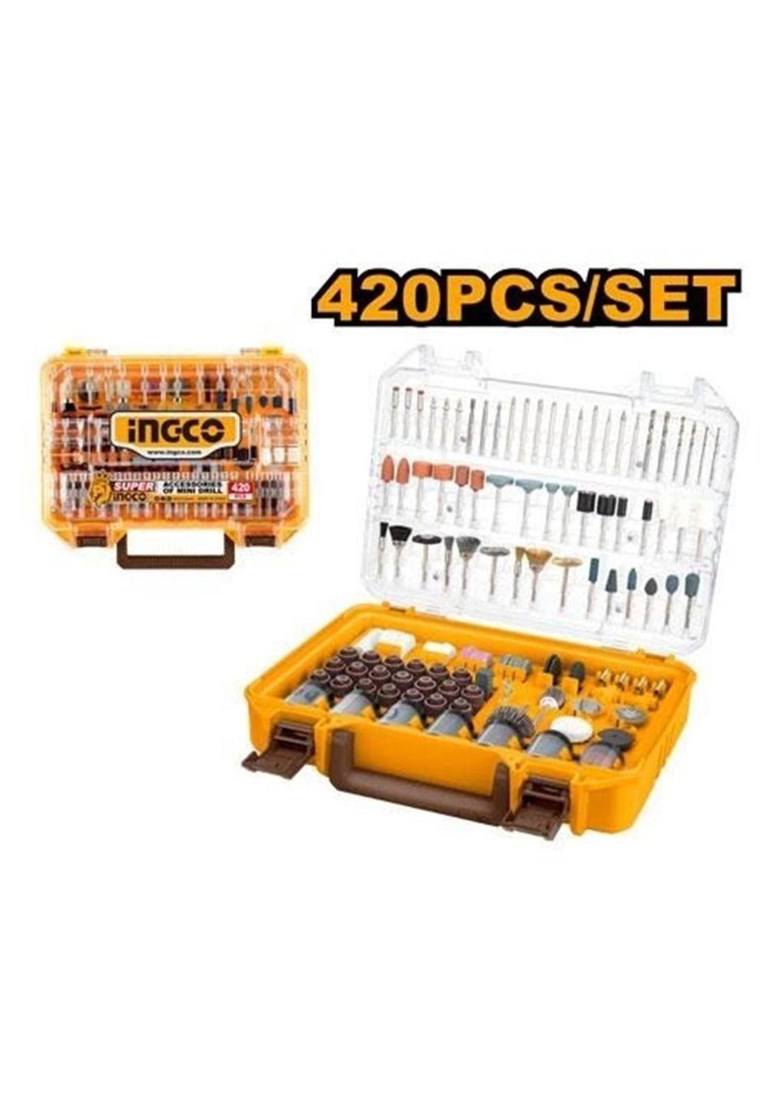 Set 420 piezas  Mini Torno Multifuncional Ingco  AKMG4208-2