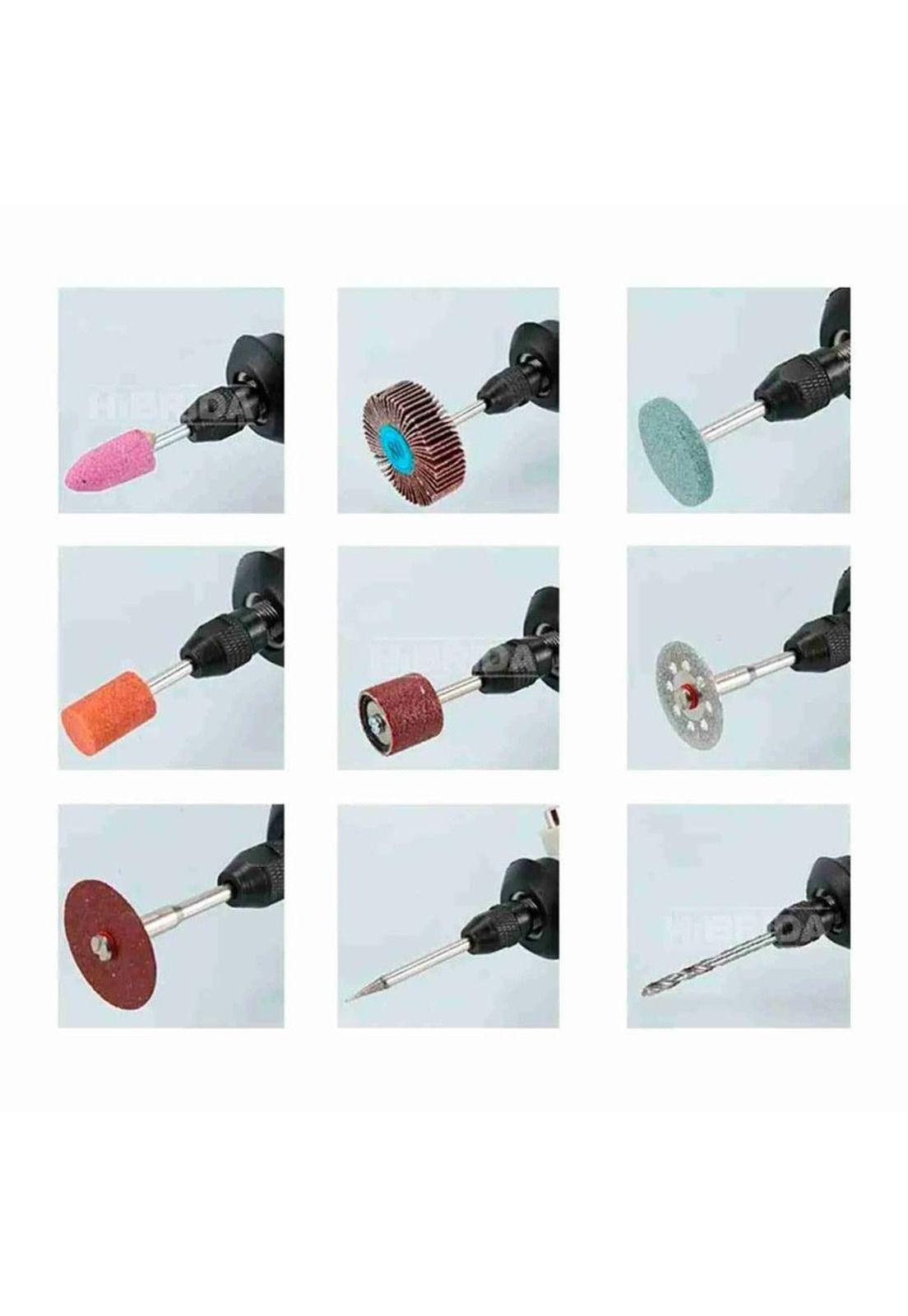 Set 420 piezas  Mini Torno Multifuncional Ingco  AKMG4208-3