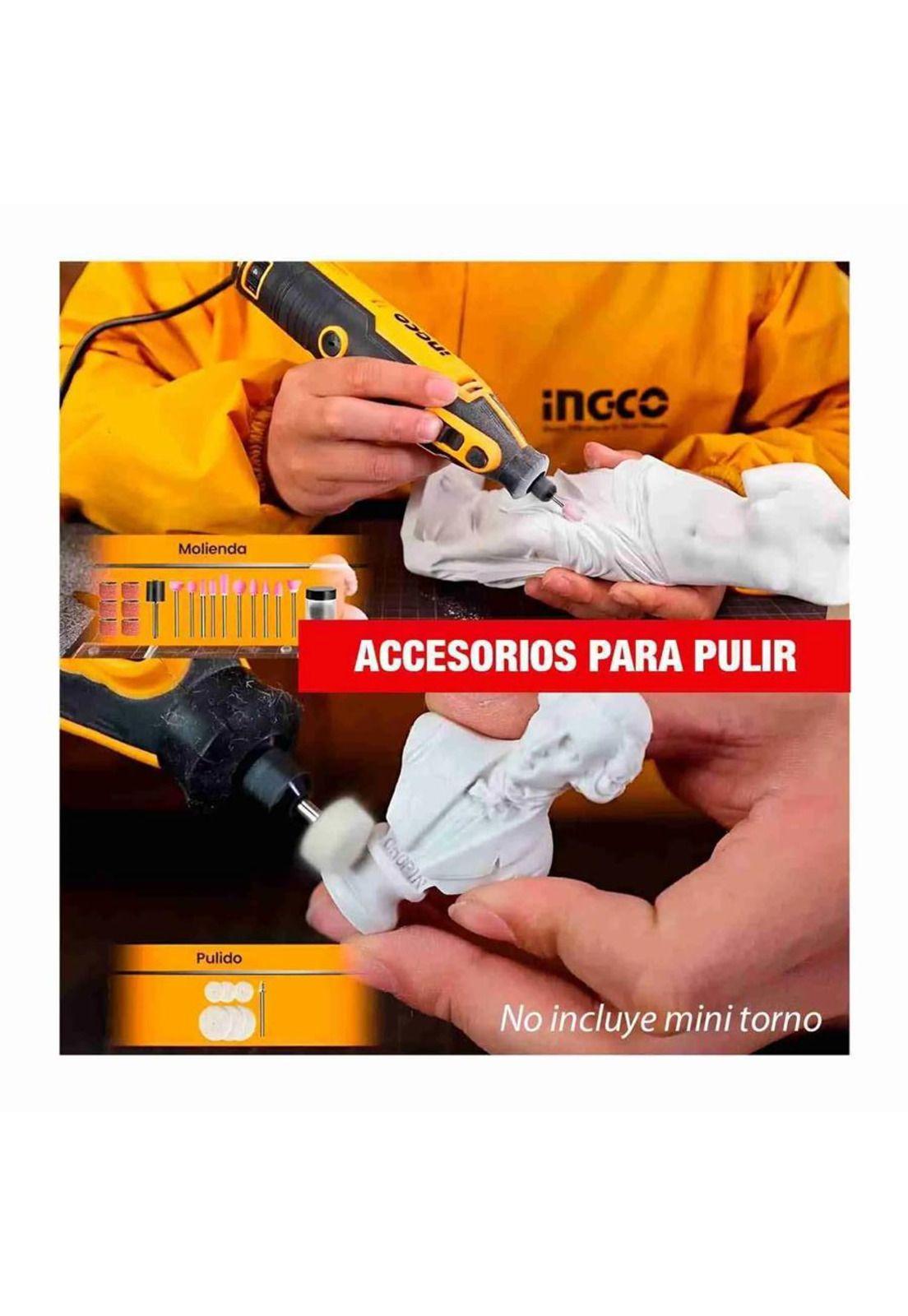 Set 420 piezas  Mini Torno Multifuncional Ingco  AKMG4208-8
