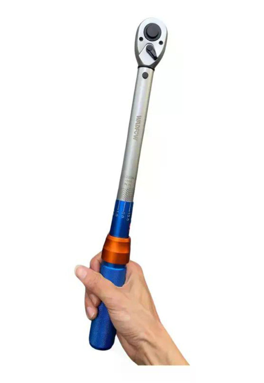 Llave De Torque Torquimetro Dinamométrica 10-60nm 3/8 Wadfo Azul-6