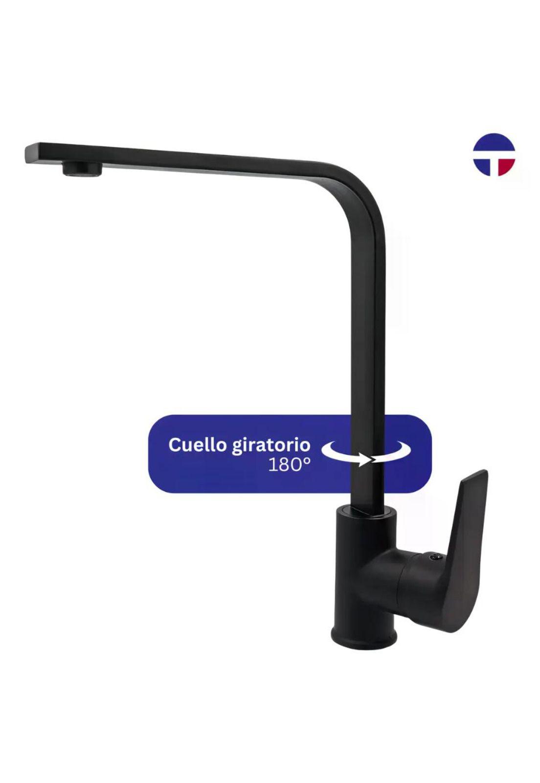 Llave Täumm Monomando Lavaplato Negra Notte Negro Mate-9