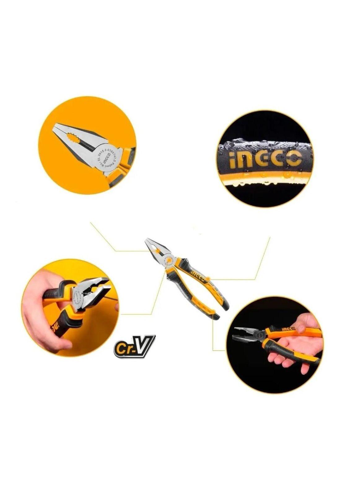 Set Juego De 4 Alicates Ingco + Caja Apilable-5