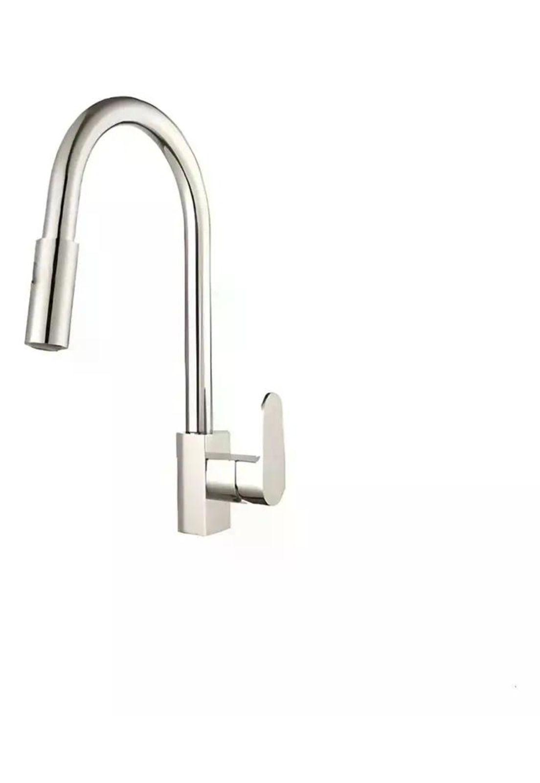 Llave Monomando Lavaplatos Vert Dusseldorf C Extraible Taumm Plateado Mate-2