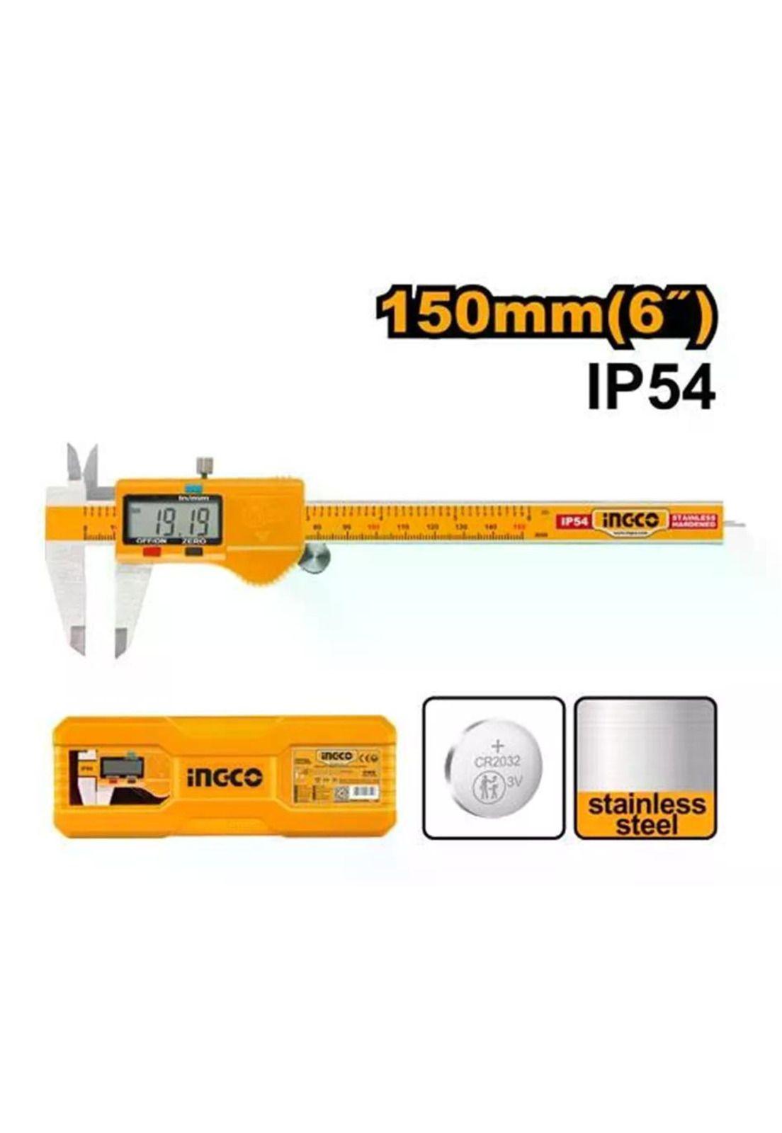 Pie De Metro Calibrador Digital 150mm Ingco Ip54 Hdcd28150-7