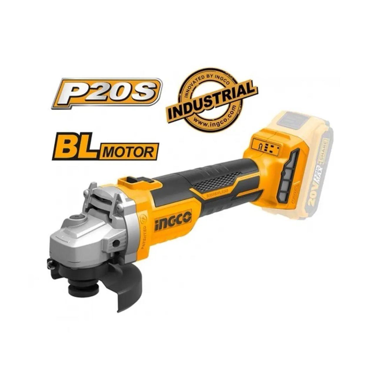 Esmeril Inalambrico Ingco 20v Brushless Industr Cagli201158-4