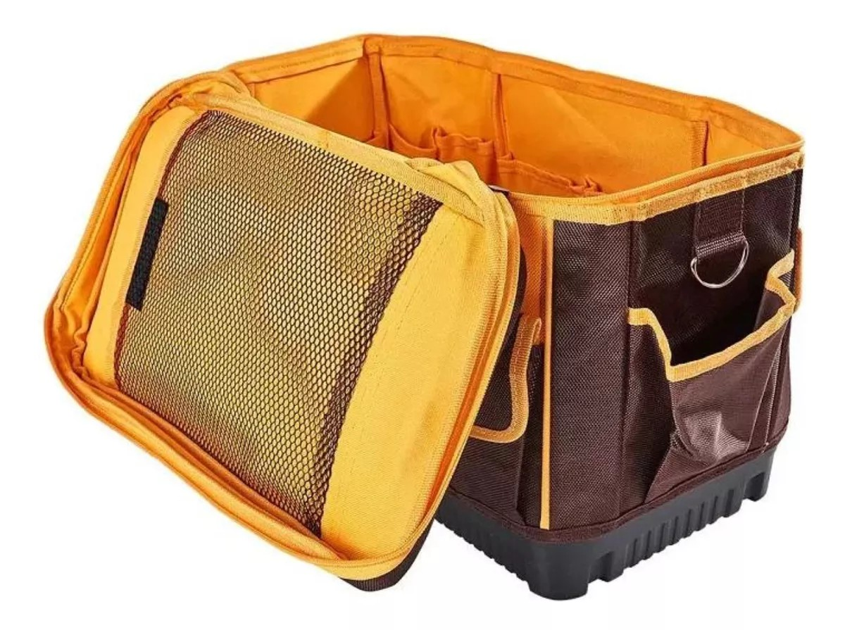 Bolso Porta Herramientas 16 Pulgadas 25 Bolsil  Ingco Htbg10-2