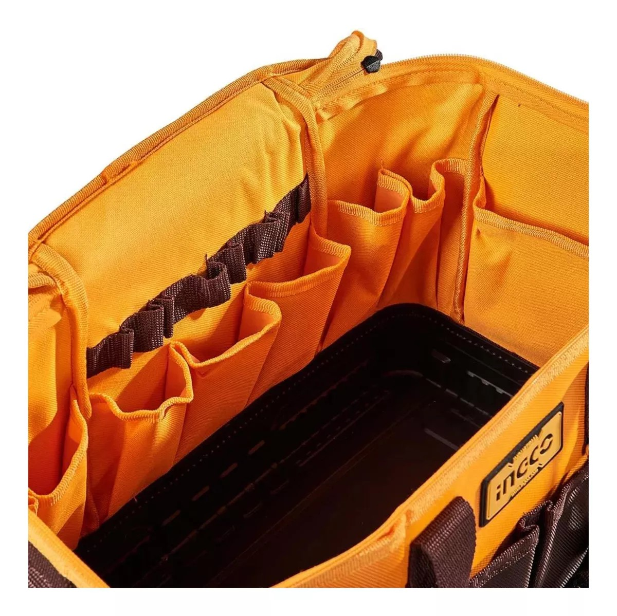 Bolso Porta Herramientas 16 Pulgadas 25 Bolsil  Ingco Htbg10-3