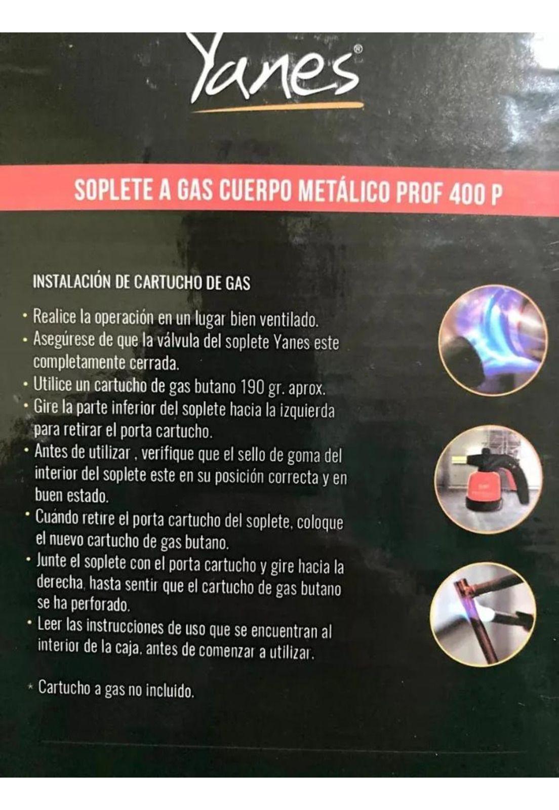 Soplete A Gas Profesional 400p Metalico 190gr Yanes-6