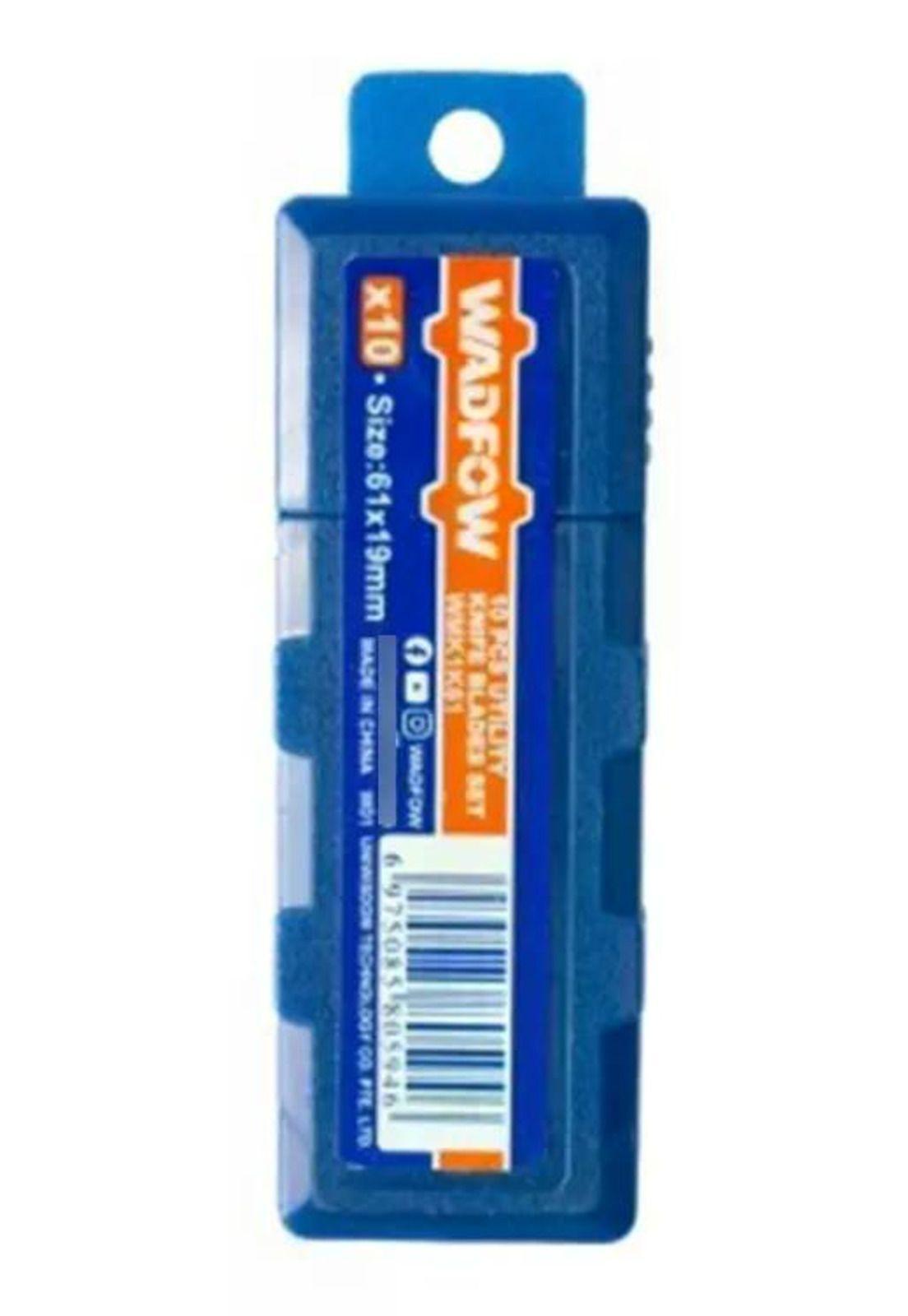 Set Pack 10 Und Repuesto Cuchillo Cartonero Wadfow 61x19 Mm-4