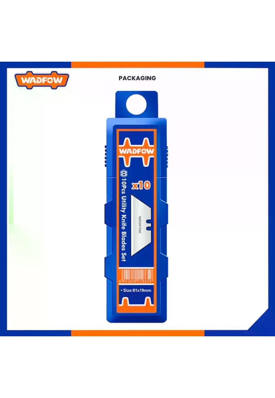 Set Pack 10 Und Repuesto Cuchillo Cartonero Wadfow 61x19 Mm-6