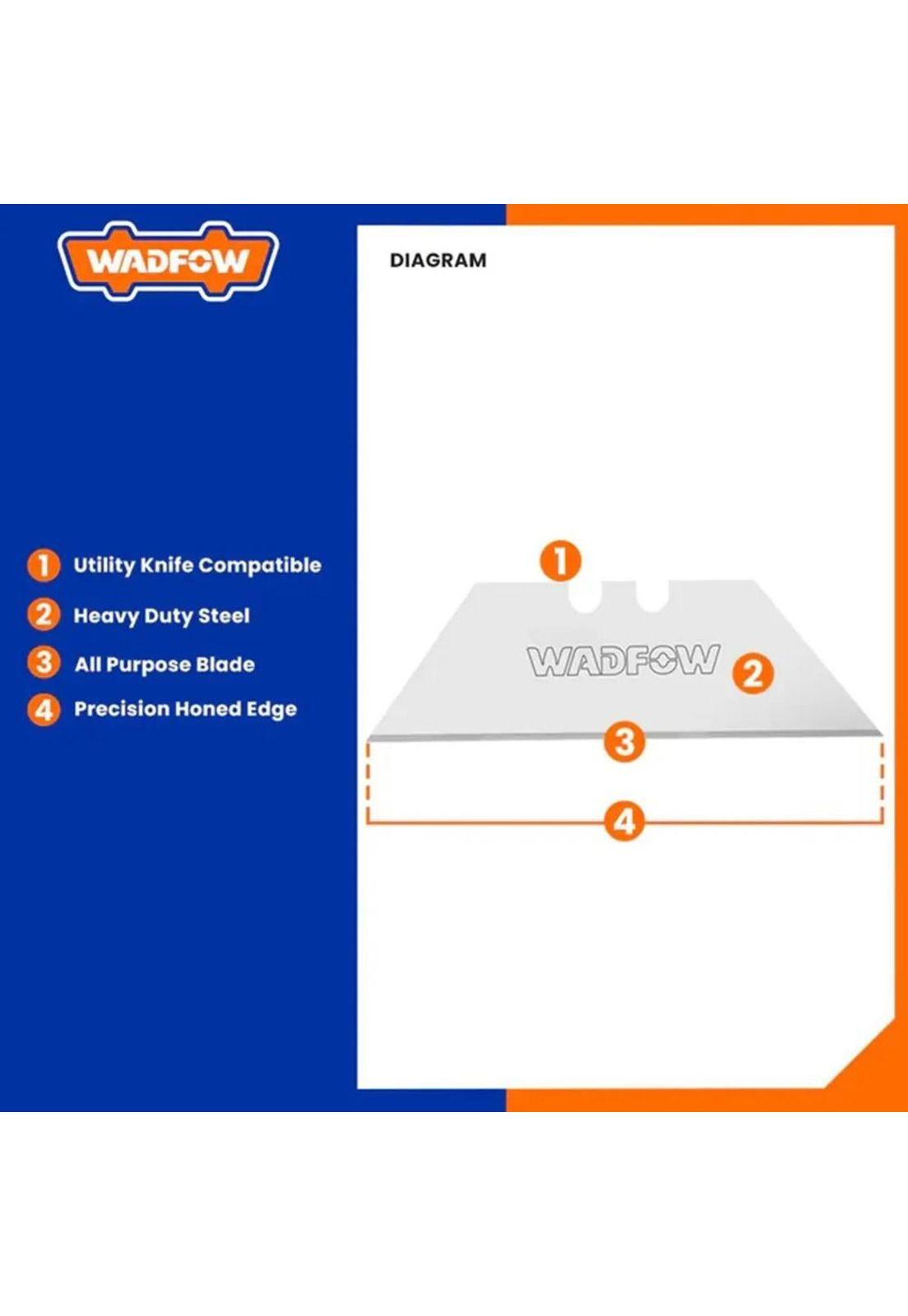 Set Pack 10 Und Repuesto Cuchillo Cartonero Wadfow 61x19 Mm-9