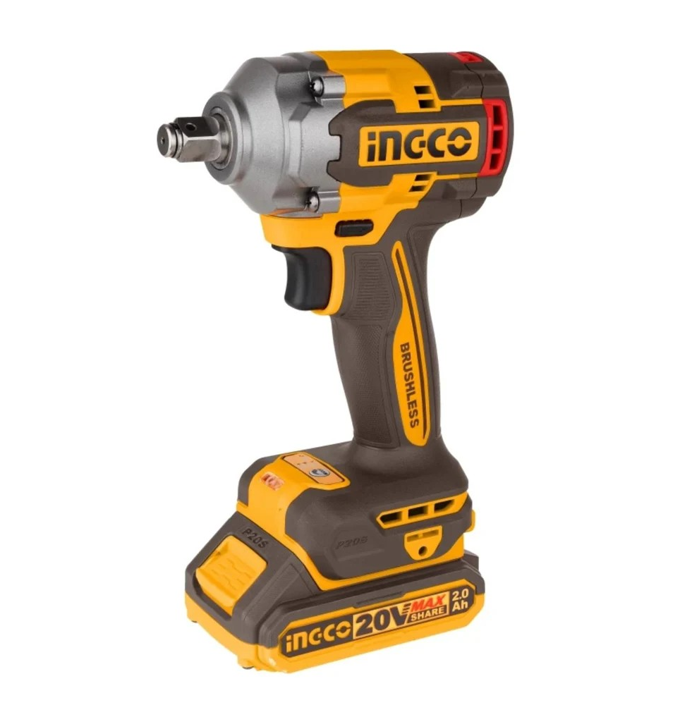 Pistola Llave De Impacto Bl 1 2 20v 400 Nm Ingco Ciwli2040-4