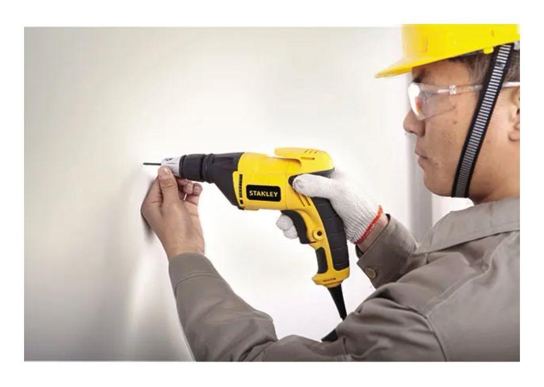 Atornillador Eléctrico Drywall Stanley 520w 4500rpm Stdr5206-3
