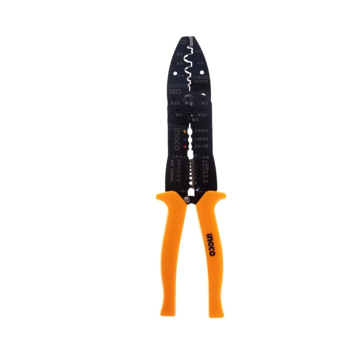 Alicate Terminales Pelacables Industrial Ingco 254mm Hwsp101-2