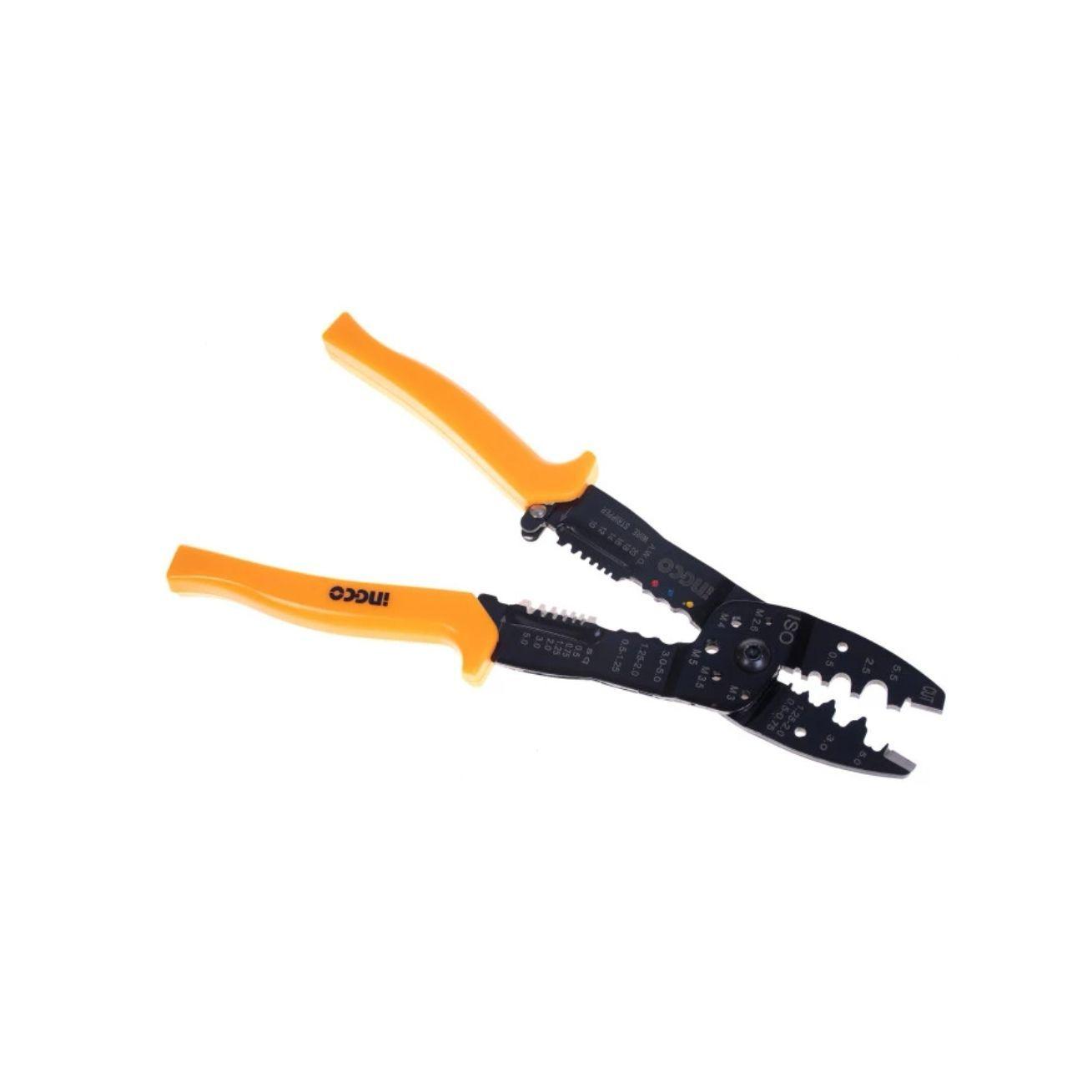 Alicate Terminales Pelacables Industrial Ingco 254mm Hwsp101-5