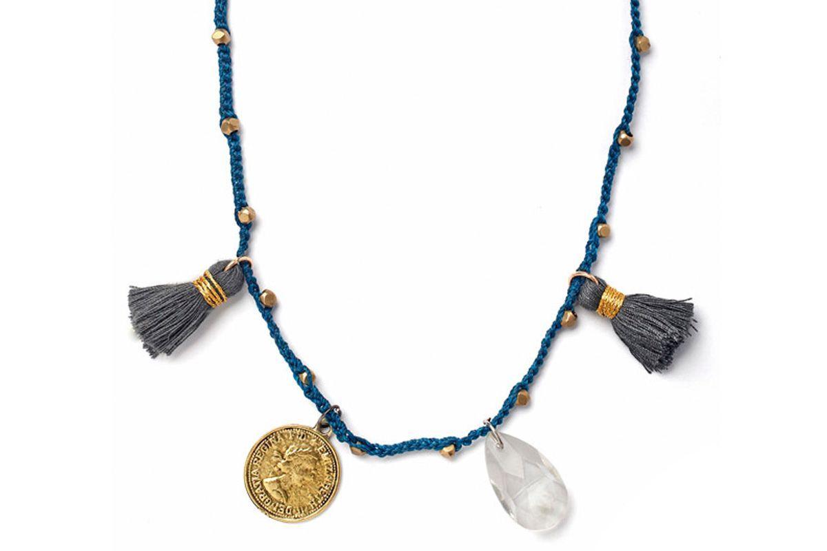Collar Borlas Azules-0