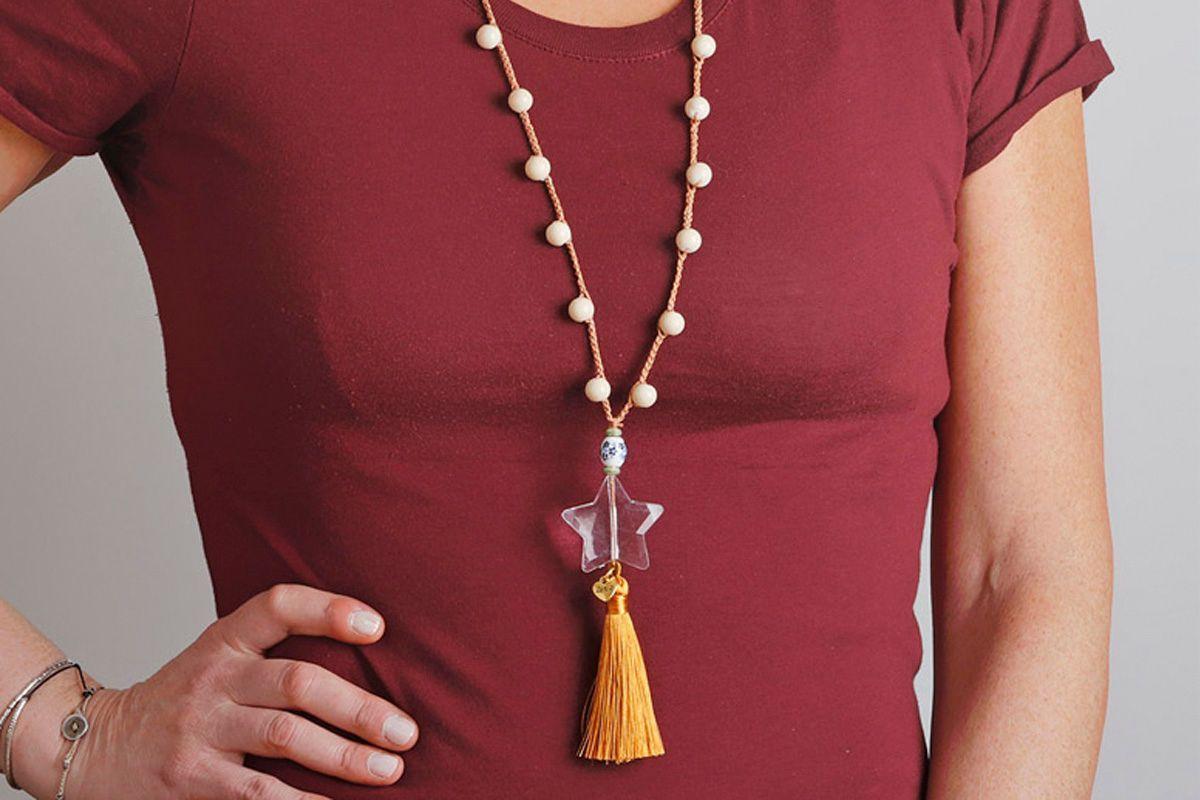 Collar Estrella Aqua Borla-1