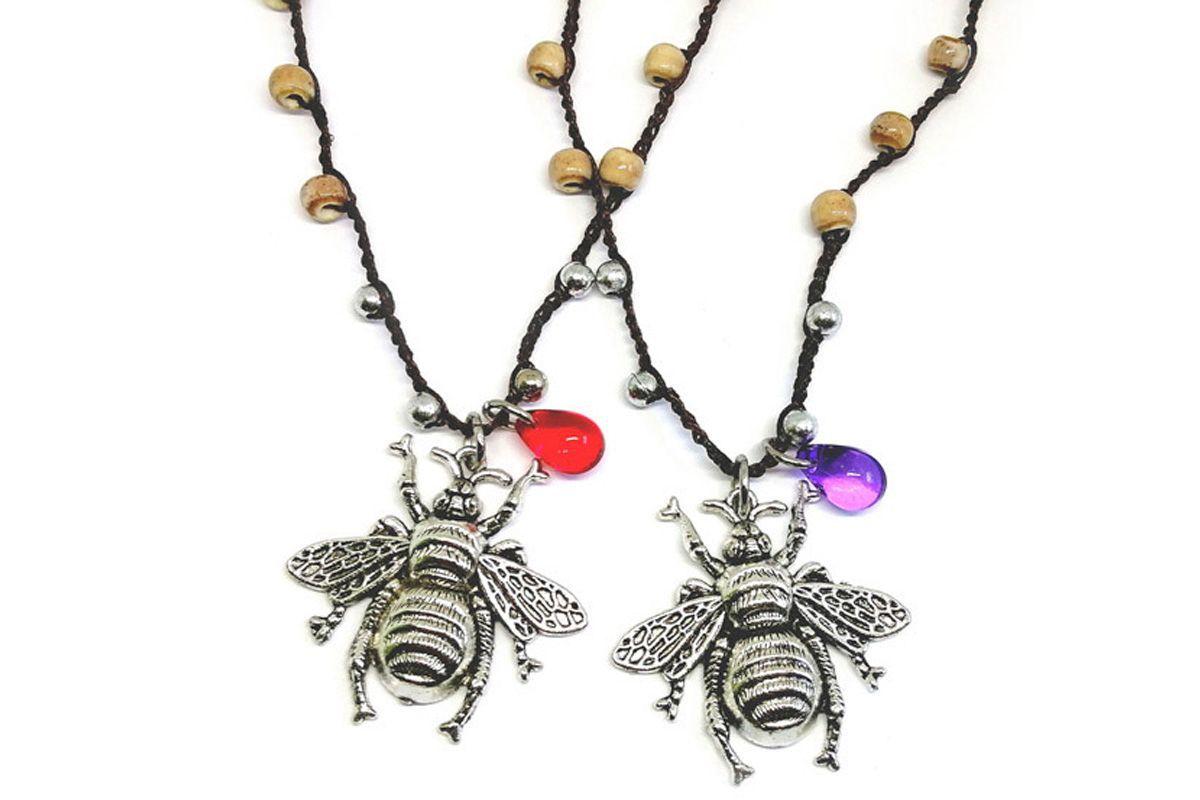 Collar Botánico Abeja-0