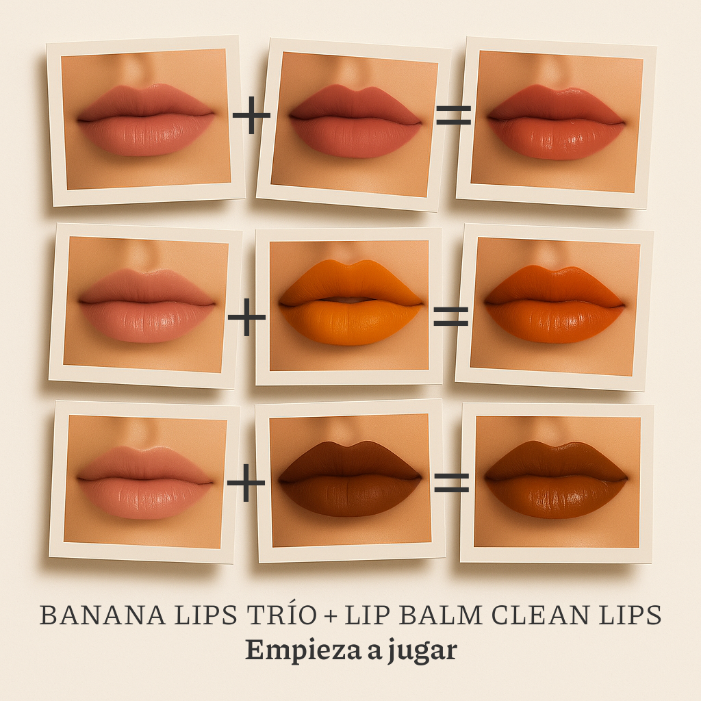BananaLips Trio - Trio Labial Matte Cremoso-5