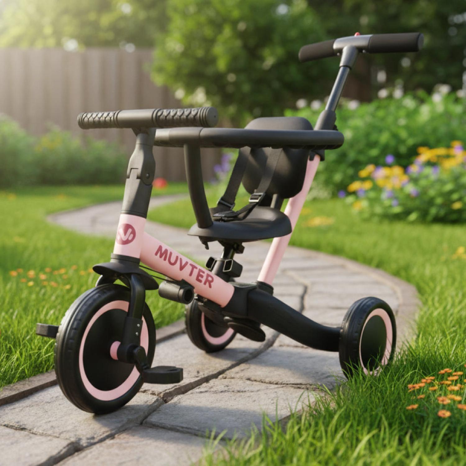 Triciclo multifuncional 5 en 1 Muvter Ride Pro-1