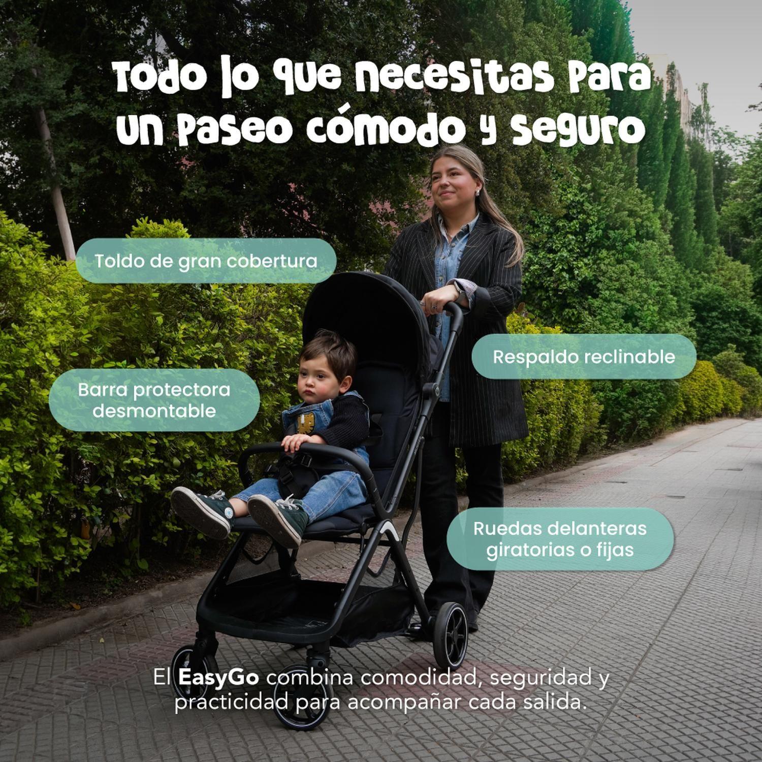 Coche de Paseo Muvter EasyGo Plegable para Bebé 0 a 4 Años-3