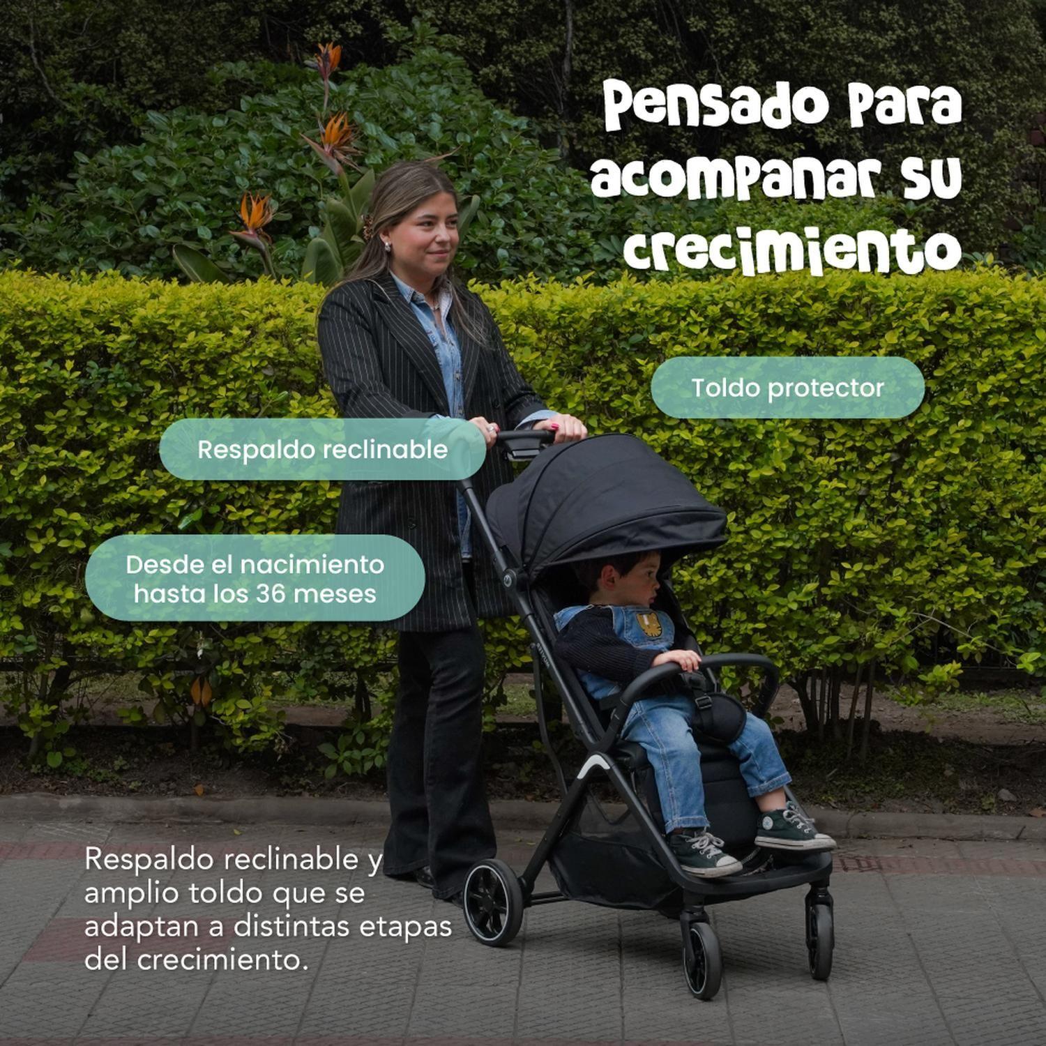 Coche de Paseo Muvter EasyGo Plegable para Bebé 0 a 4 Años-5