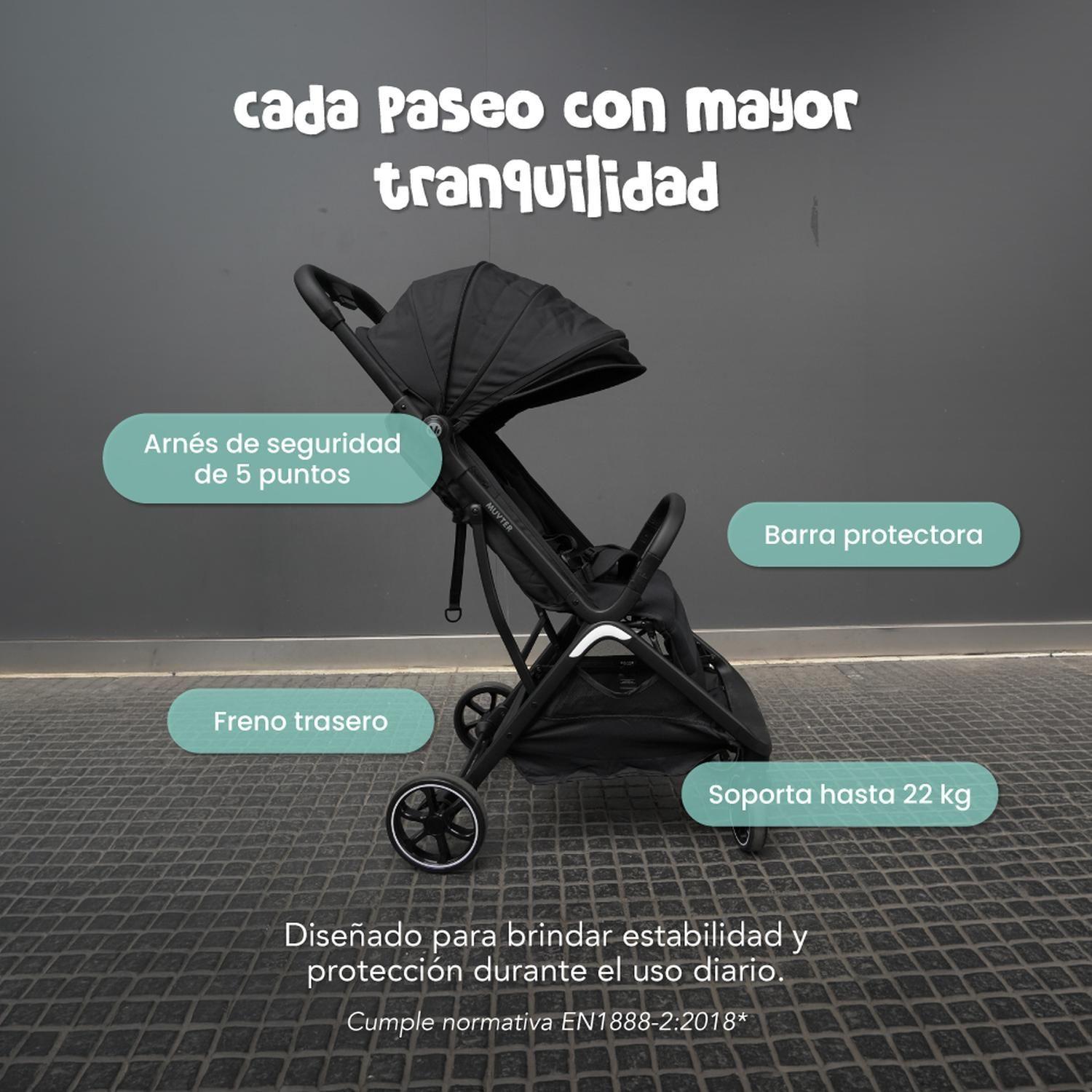 Coche de Paseo Muvter EasyGo Plegable para Bebé 0 a 4 Años-6