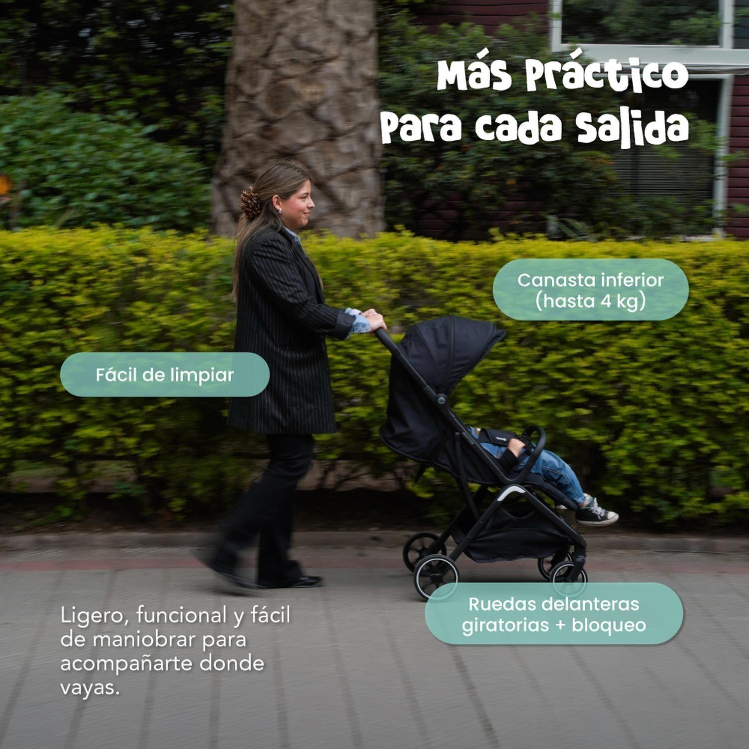 Coche de Paseo Muvter EasyGo Plegable para Bebé 0 a 4 Años-7