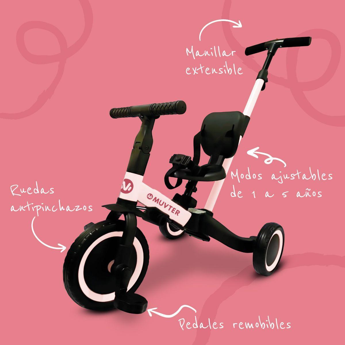 Triciclo Multifuncional 5 en 1 Muvter Ride-2