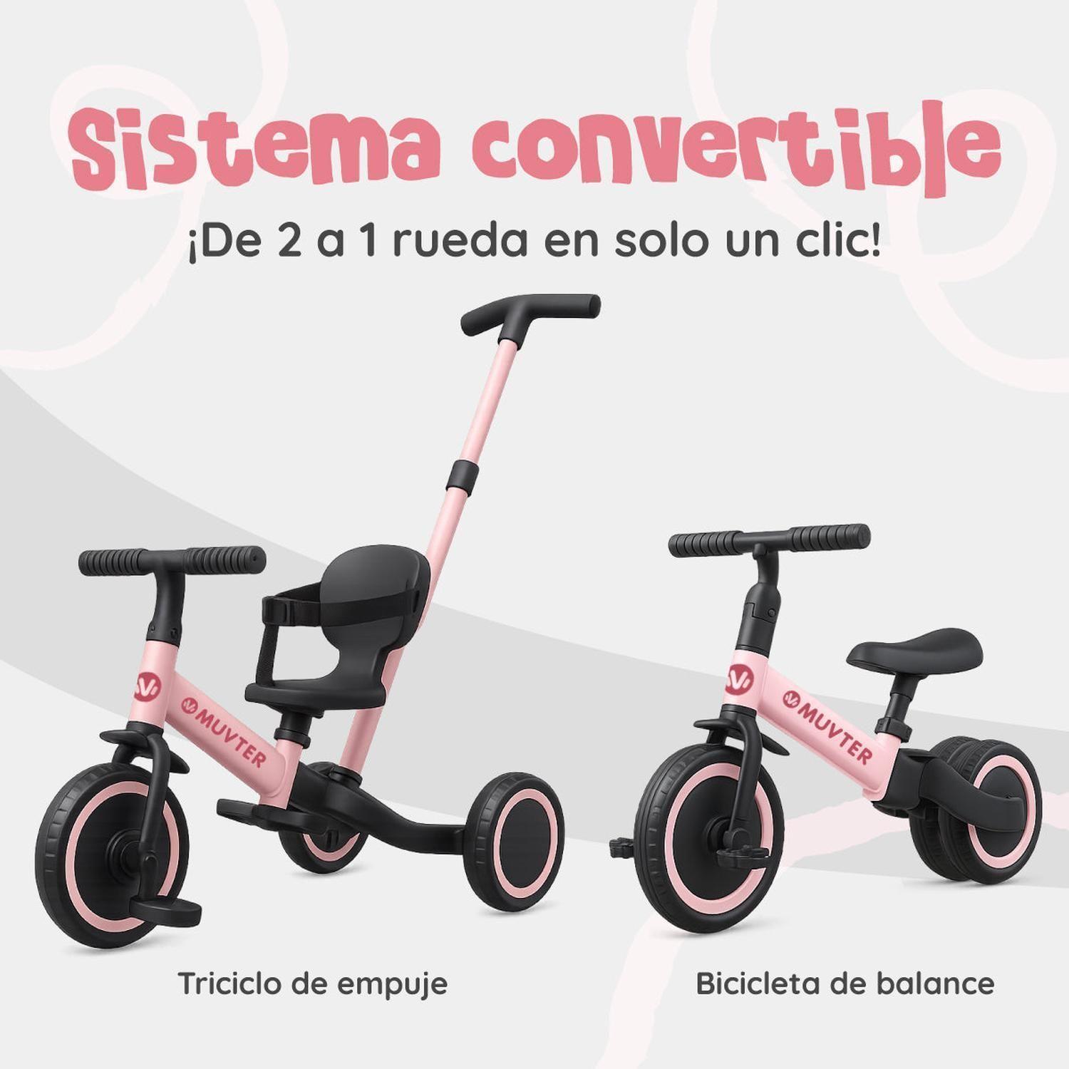 Triciclo multifuncional 5 en 1 Muvter Ride-3
