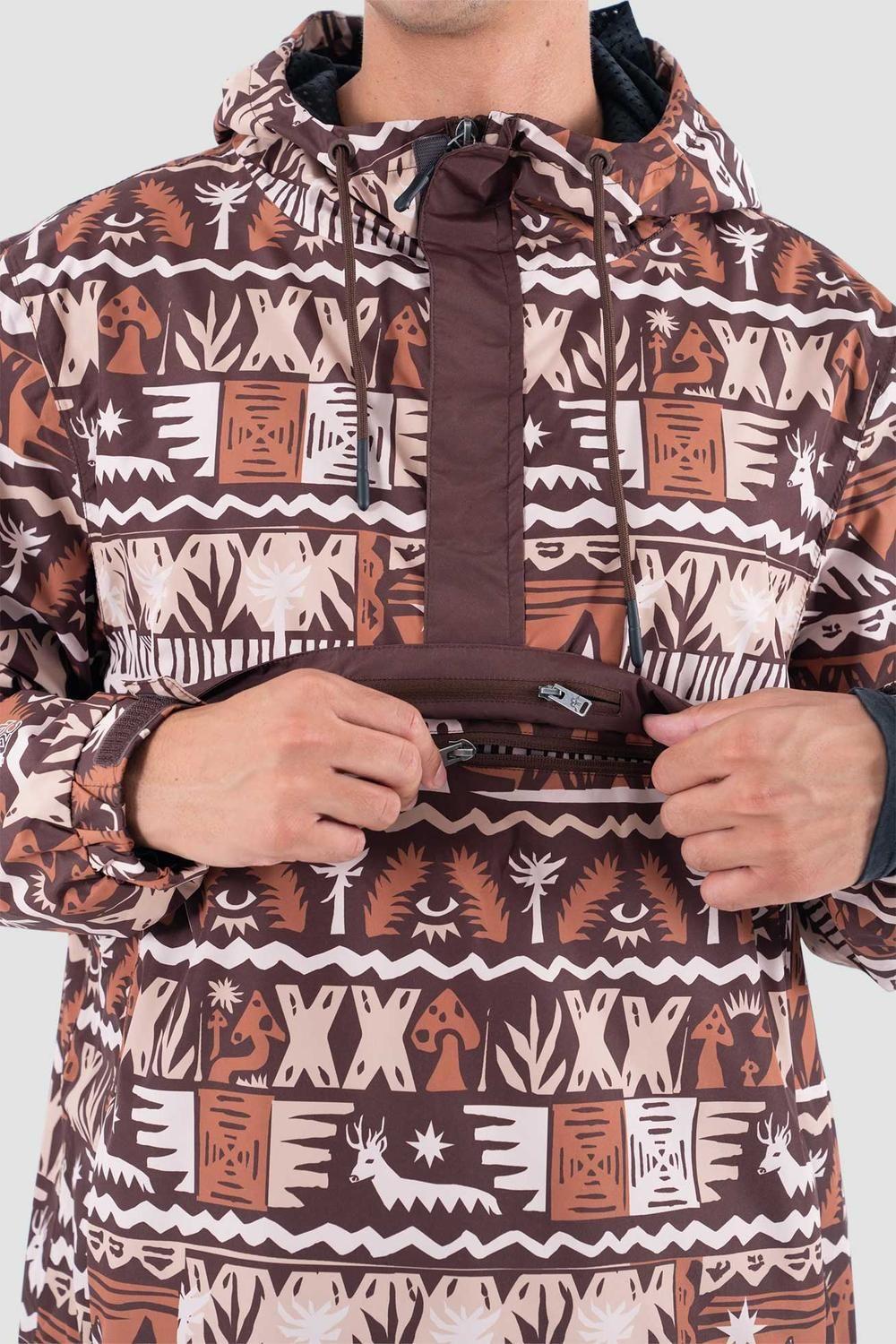 Chaqueta Cortaviento Hombre Anorak 5000:5000 Tribu Terracota-2
