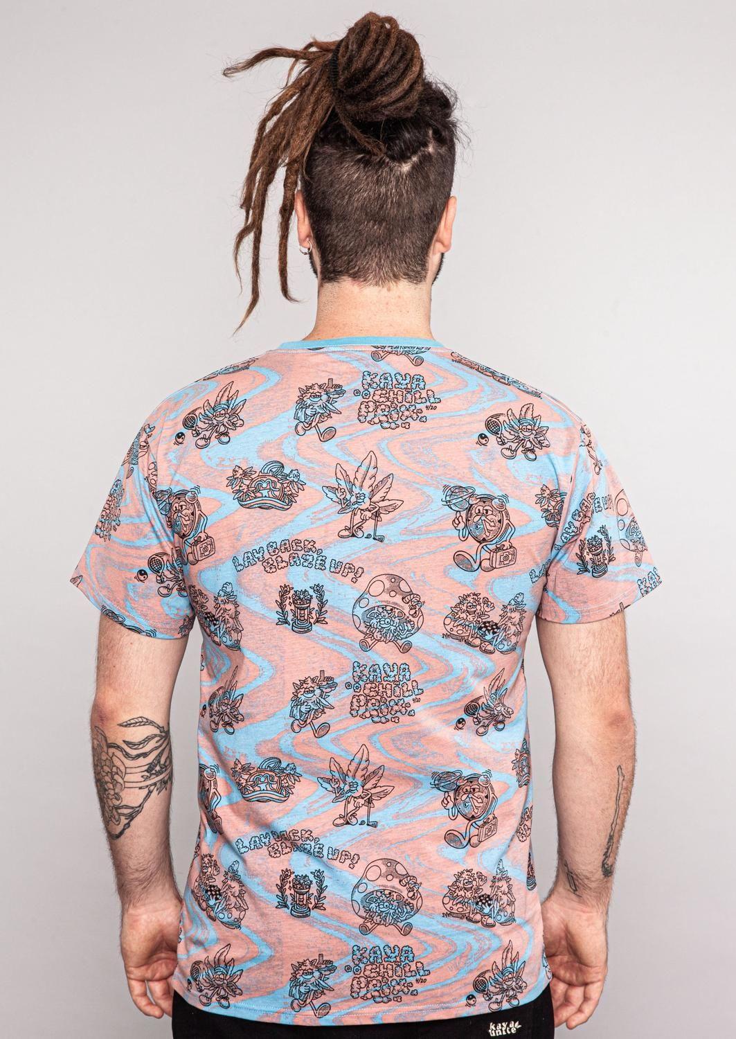 Polera Hombre Chill Bordo Blue-3