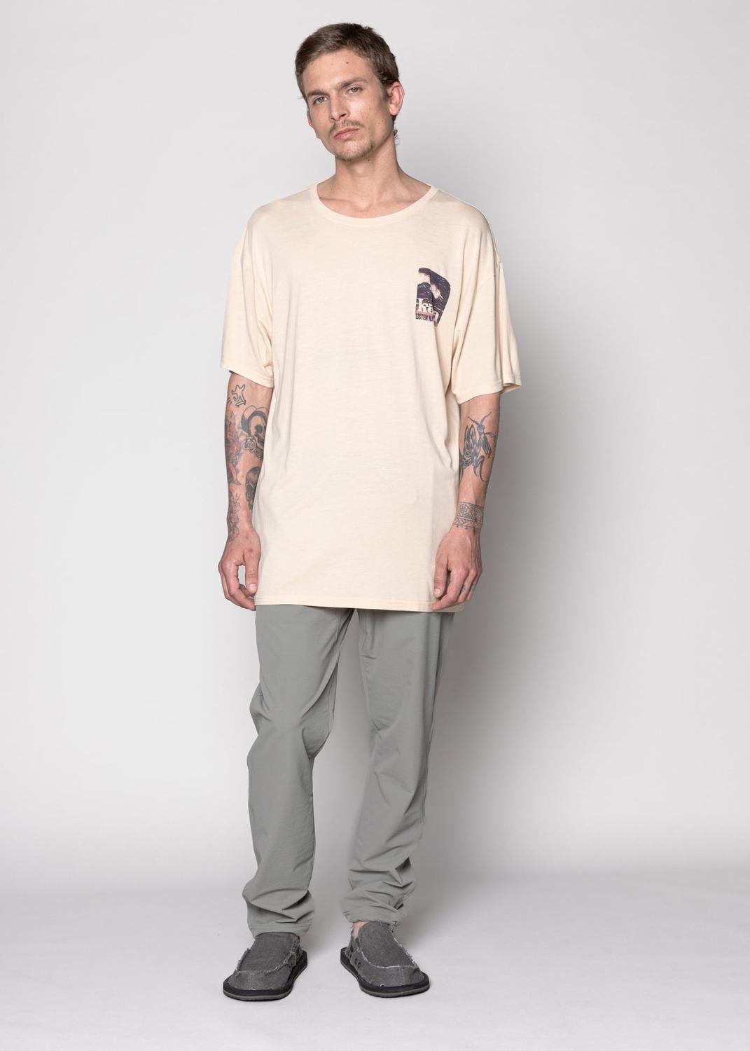Polera Hombre Organic Bamboo Corcovado Beige-0