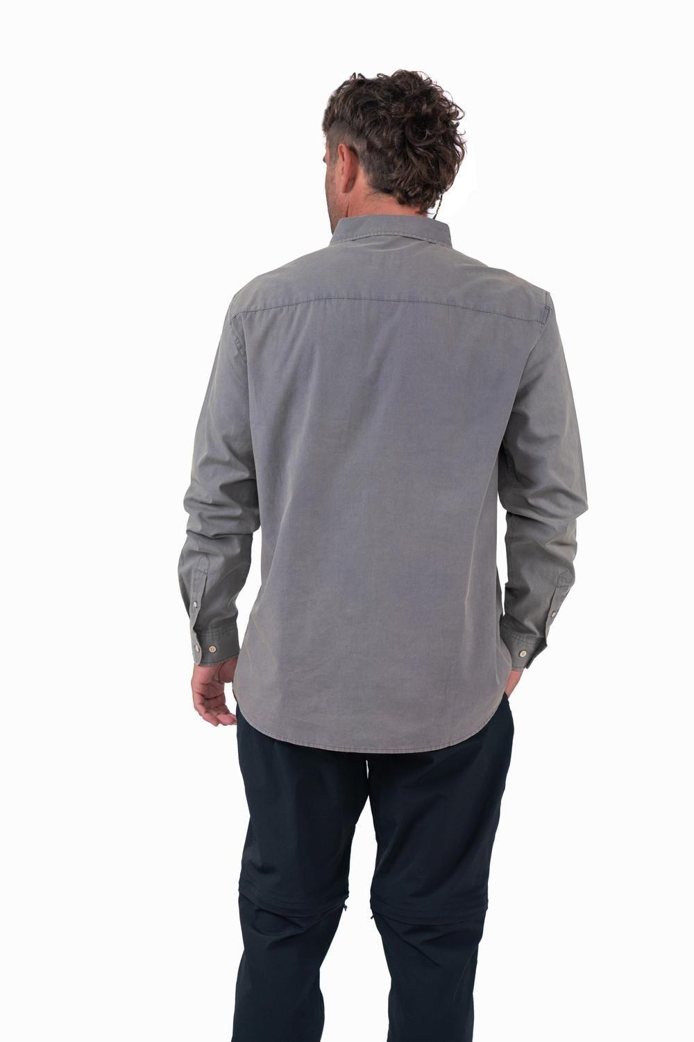 Camisa Long Cotton Grey-1