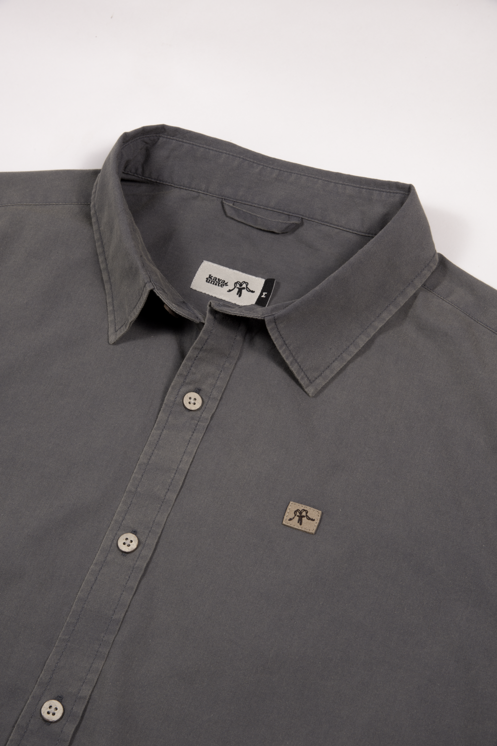Camisa Long Cotton Grey-4